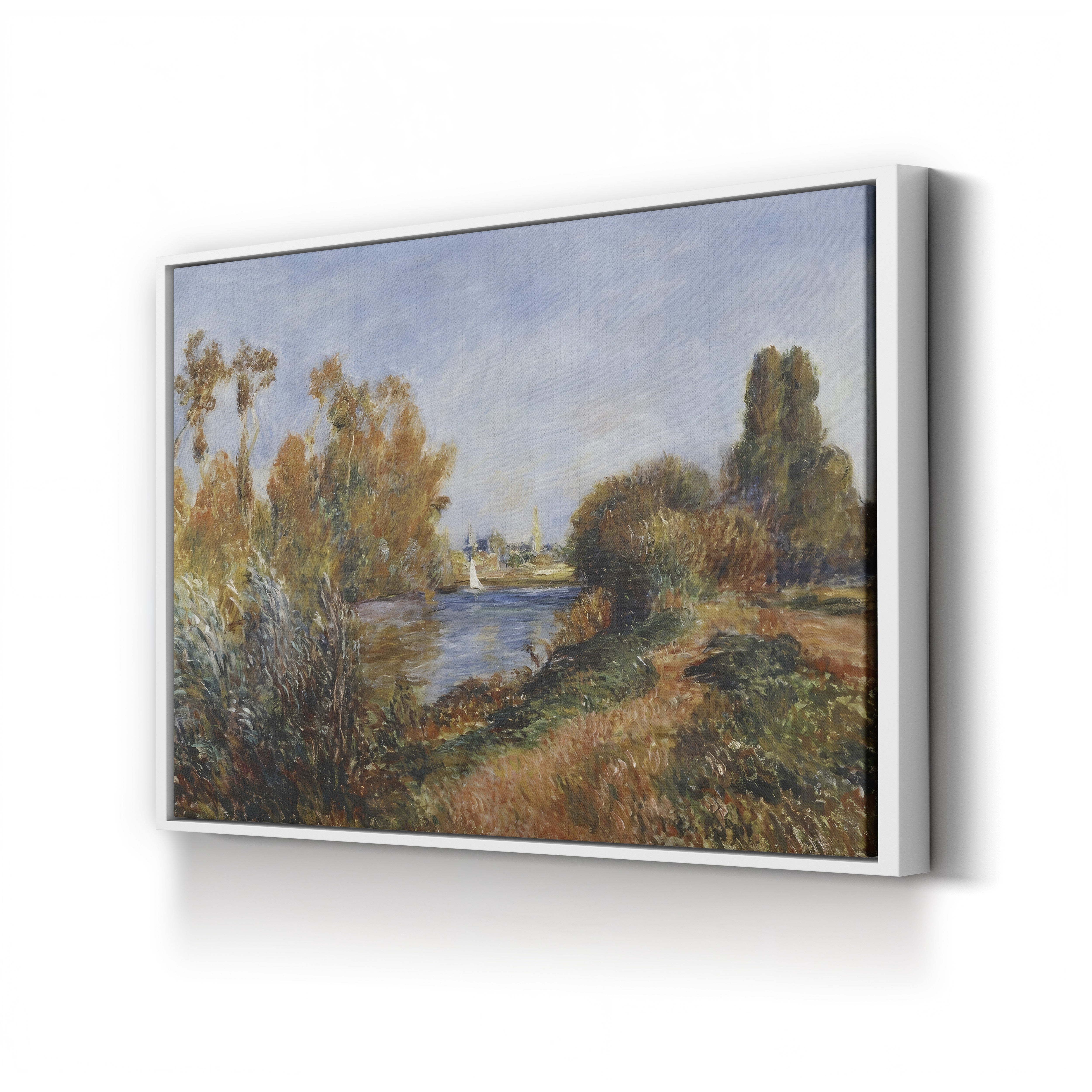 The Seine at Argenteuil, 1888 – Pierre-Auguste Renoir Wall Art | Impressionist River Canvas Print