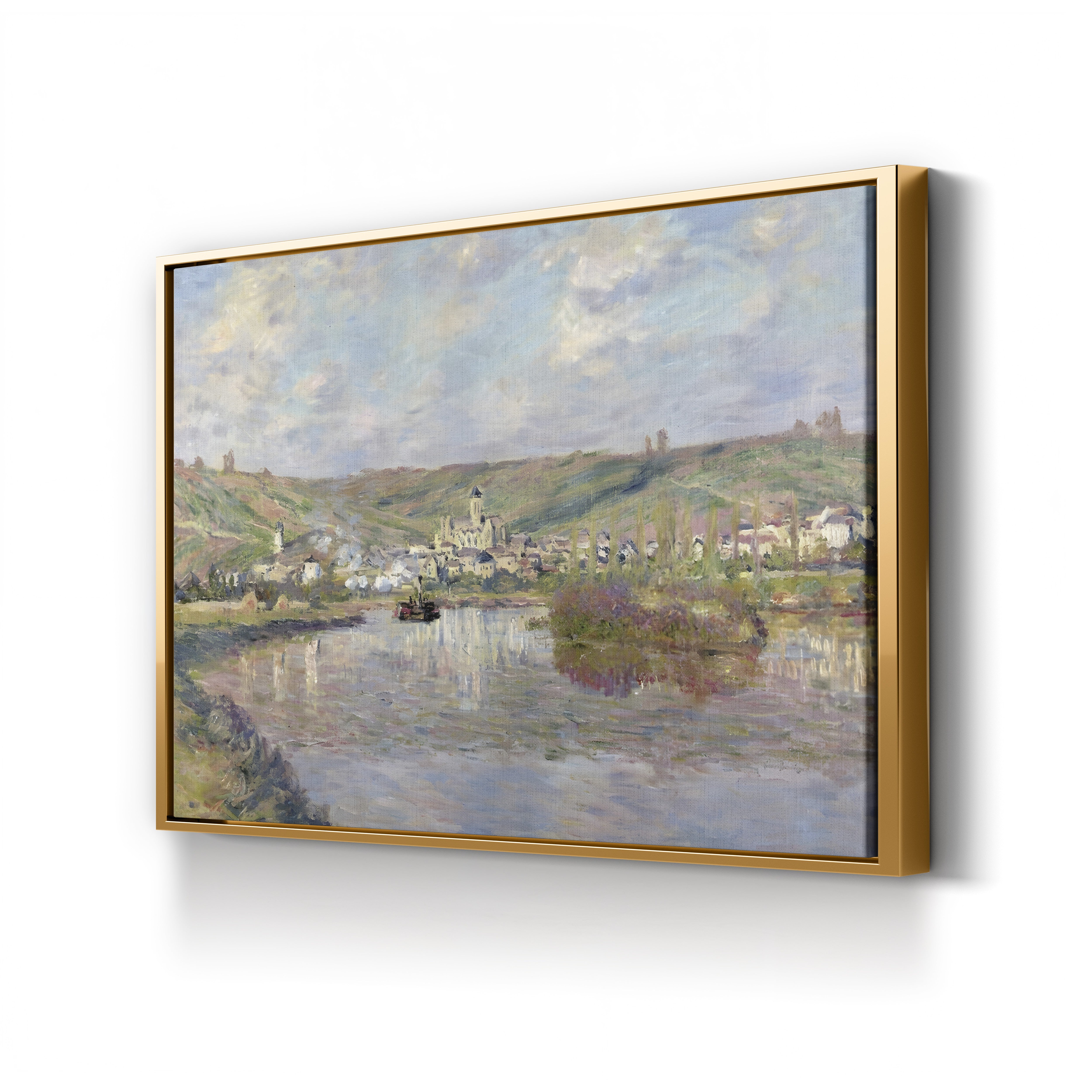Fin d'Après-Midi, Vétheuil, 1880 – Claude Monet Wall Art | Impressionist Landscape Canvas Print