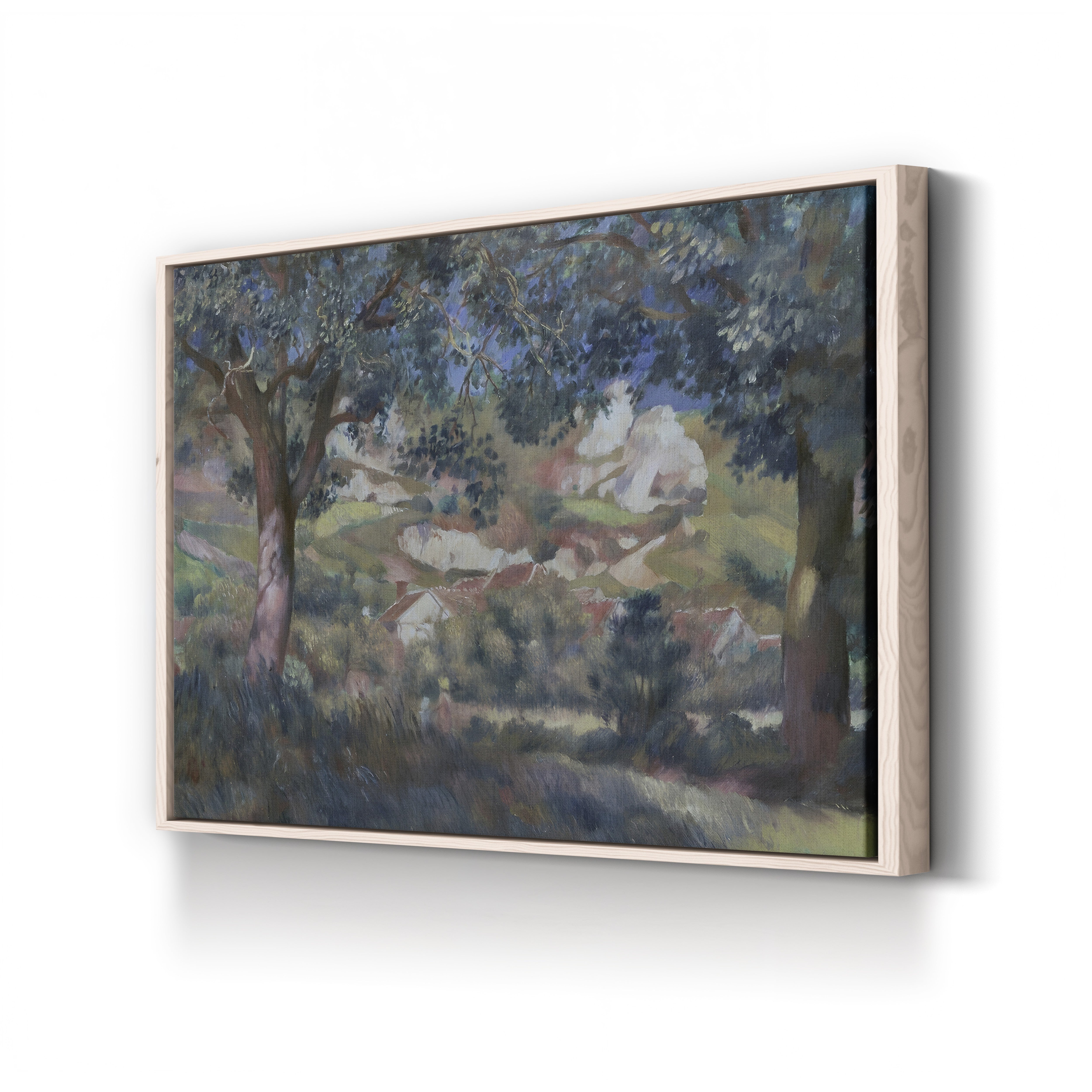 Landscape at La Roche-Guyon, 1887 – Pierre-Auguste Renoir Wall Art | Impressionist Landscape Canvas Print