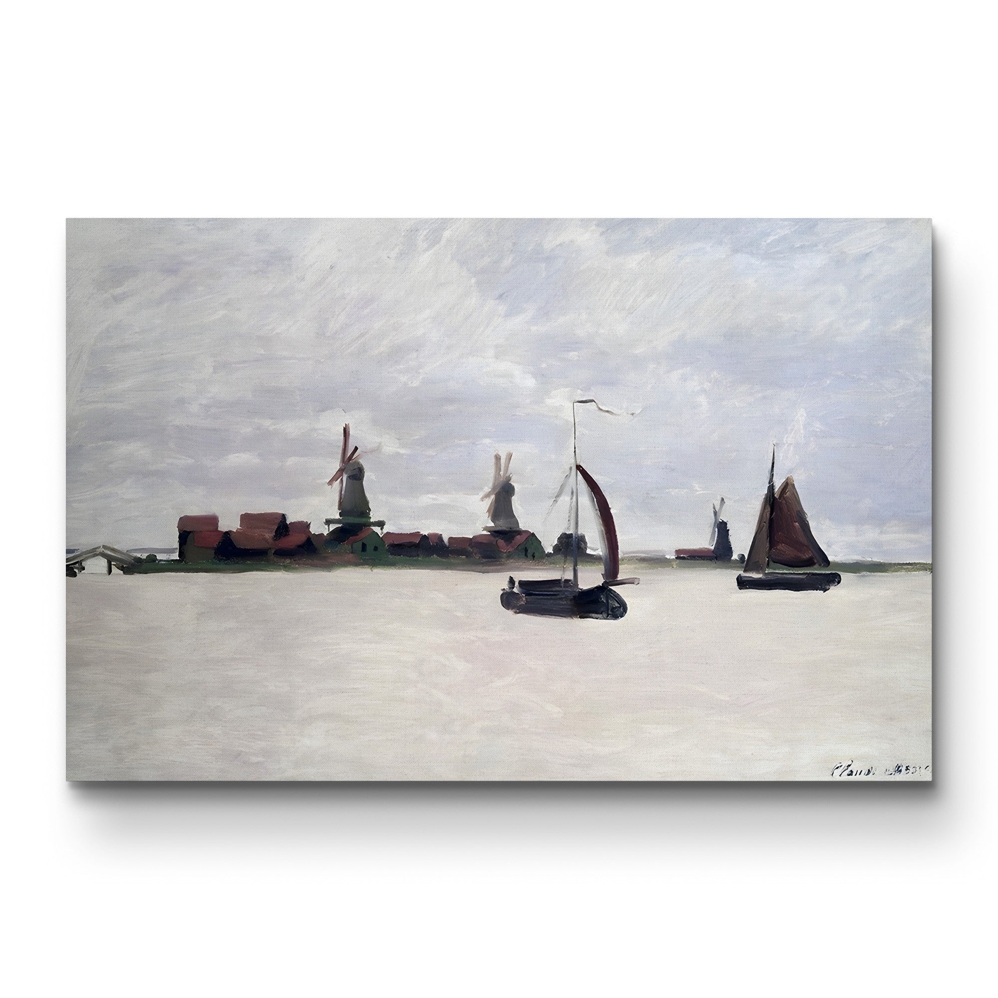 The Outer Harbour at Zaandam (De Voorzaan), 1871 by Claude Monet