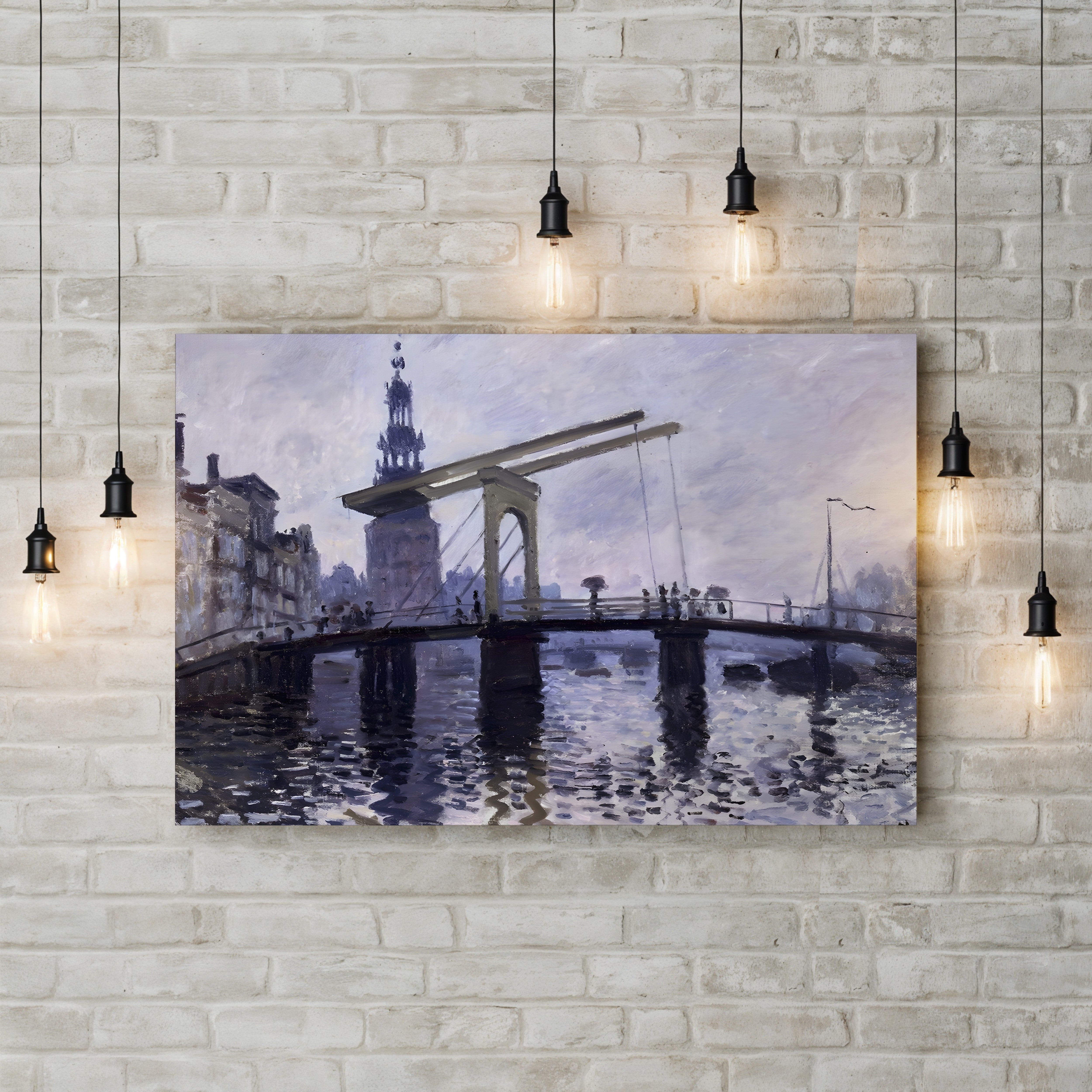 The Bridge, Amsterdam (Le Pont, Amsterdam), 1874 by Claude Monet