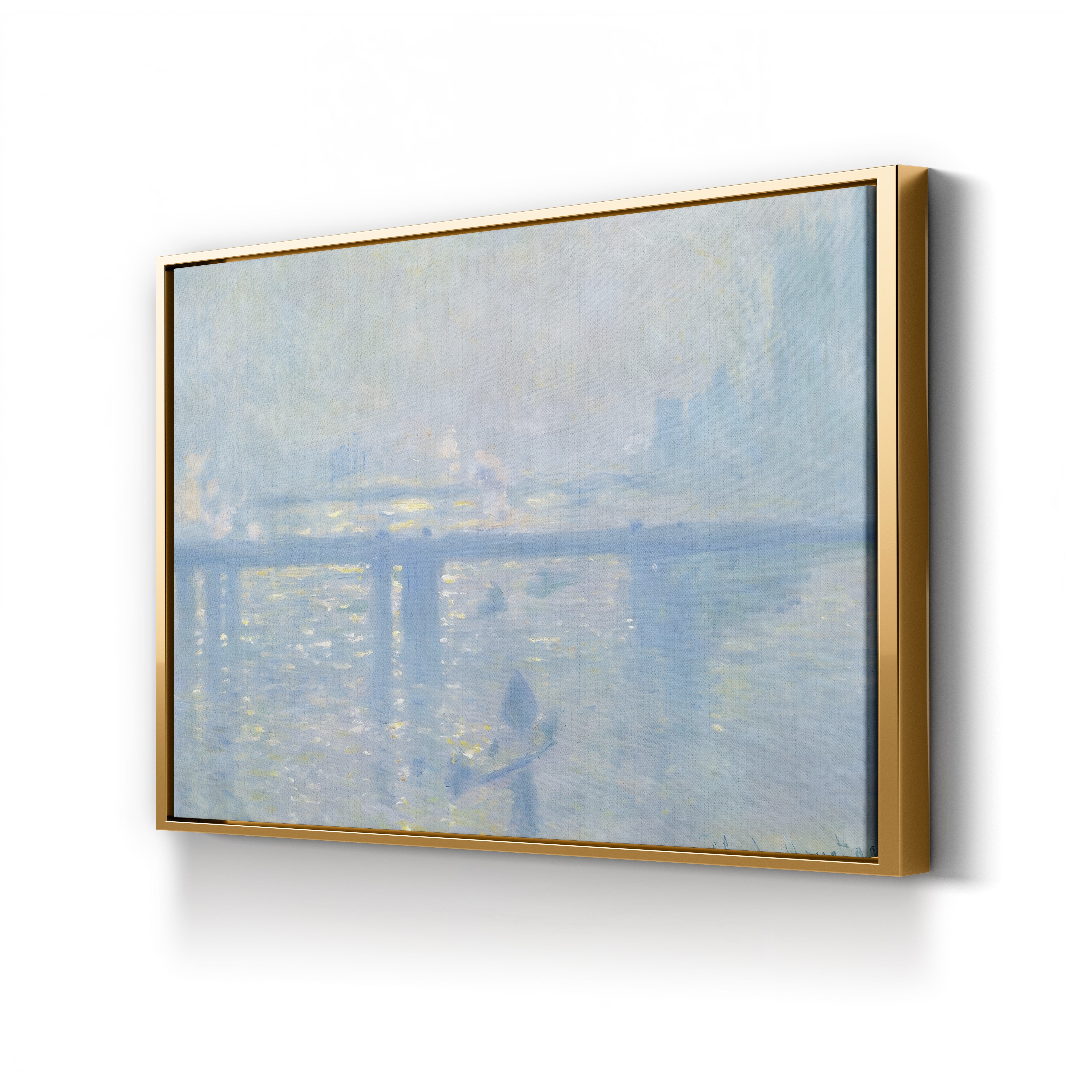 Charing Cross Bridge, London – Claude Monet Wall Art | Impressionist Thames Series Canvas Print
