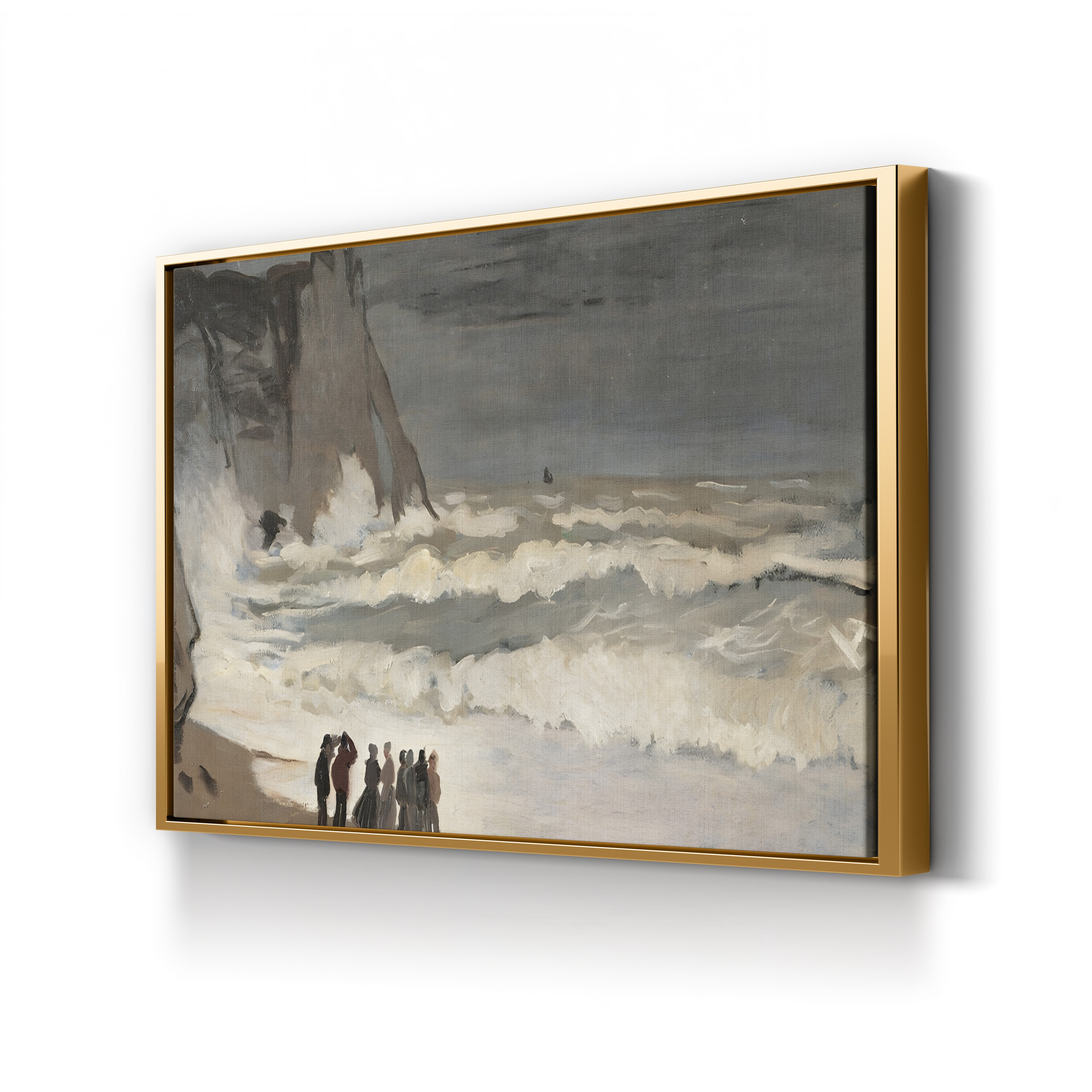 Rough Sea at Étretat (Grosse mer à Étretat), 1868-1869 by Claude Monet