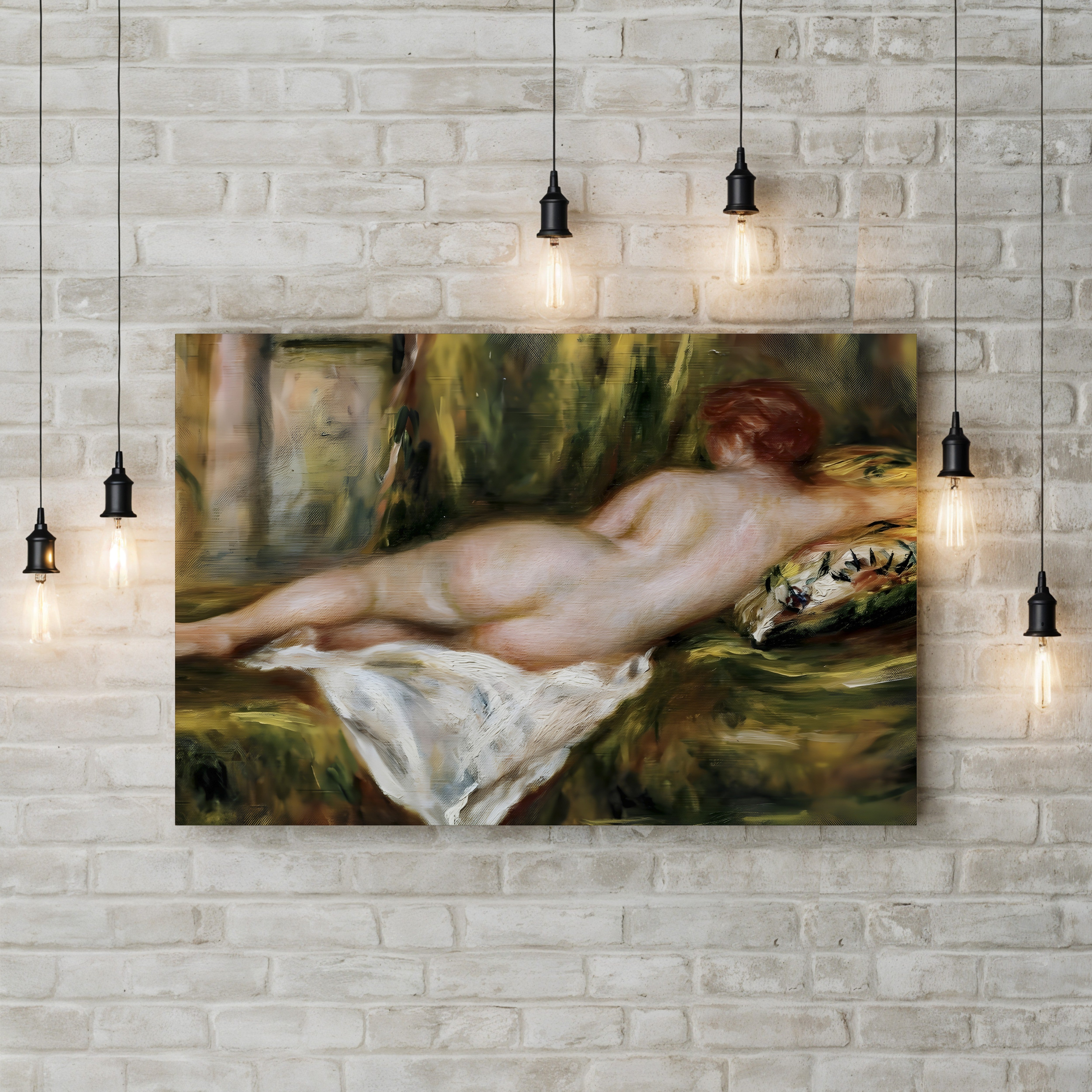 Reclining Nude After the Bath, c.1909 – Renoir Wall Art | Impressionist