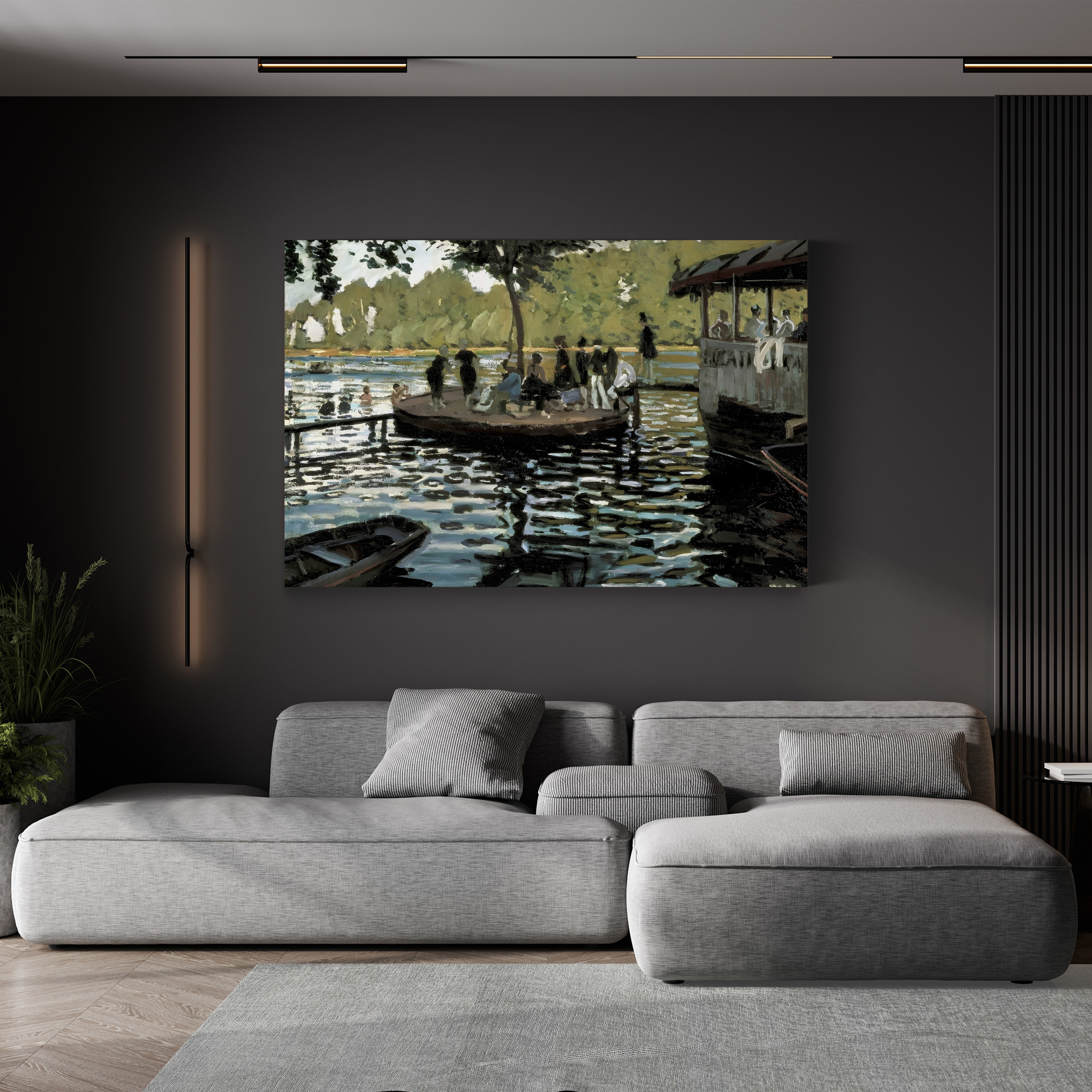 La Grenouillère – Pierre-Auguste Renoir Wall Art | Impressionist River Canvas Print