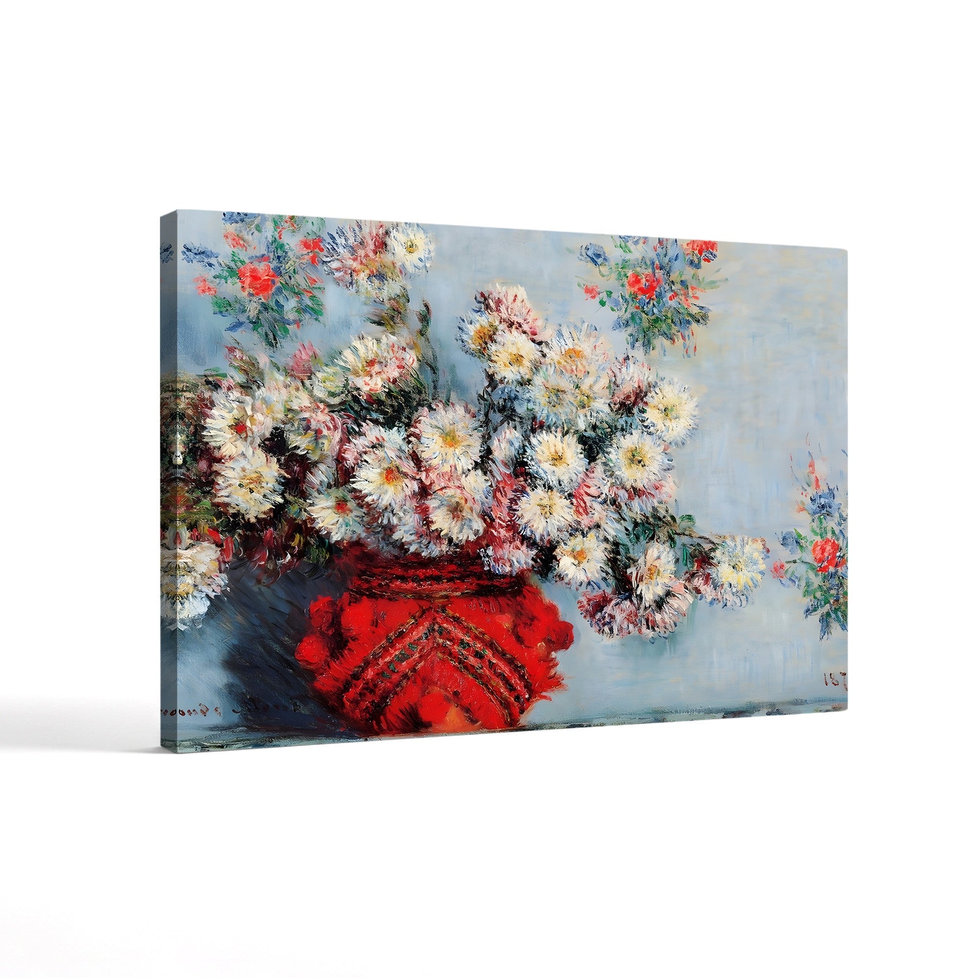 Chrysanthemums, 1878 – Claude Monet Wall Art | Musée d'Orsay Impressionist Floral Canvas Print