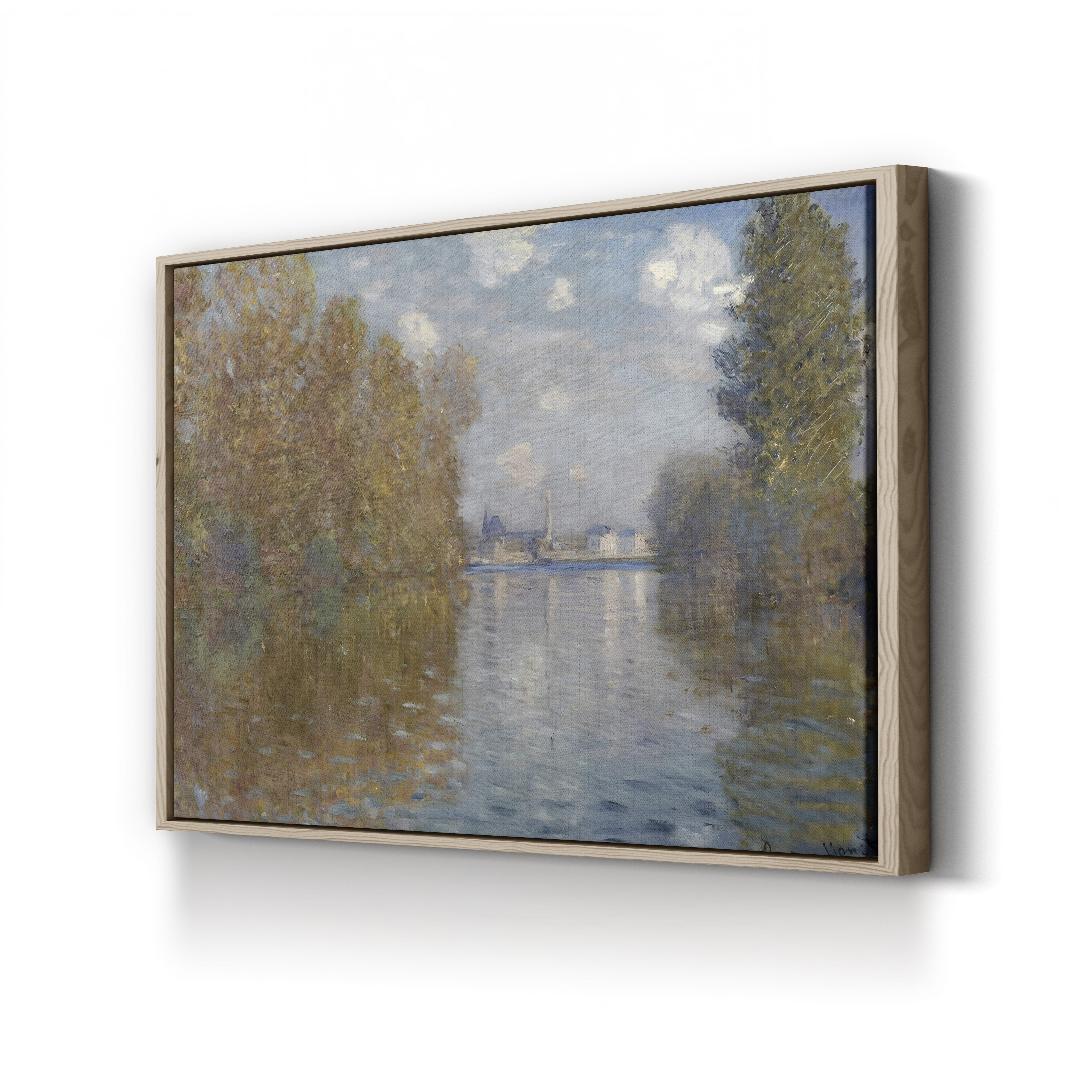 Autumn Effect at Argenteuil, 1873 – Claude Monet Wall Art | Impressionist Autumn Landscape Canvas Print