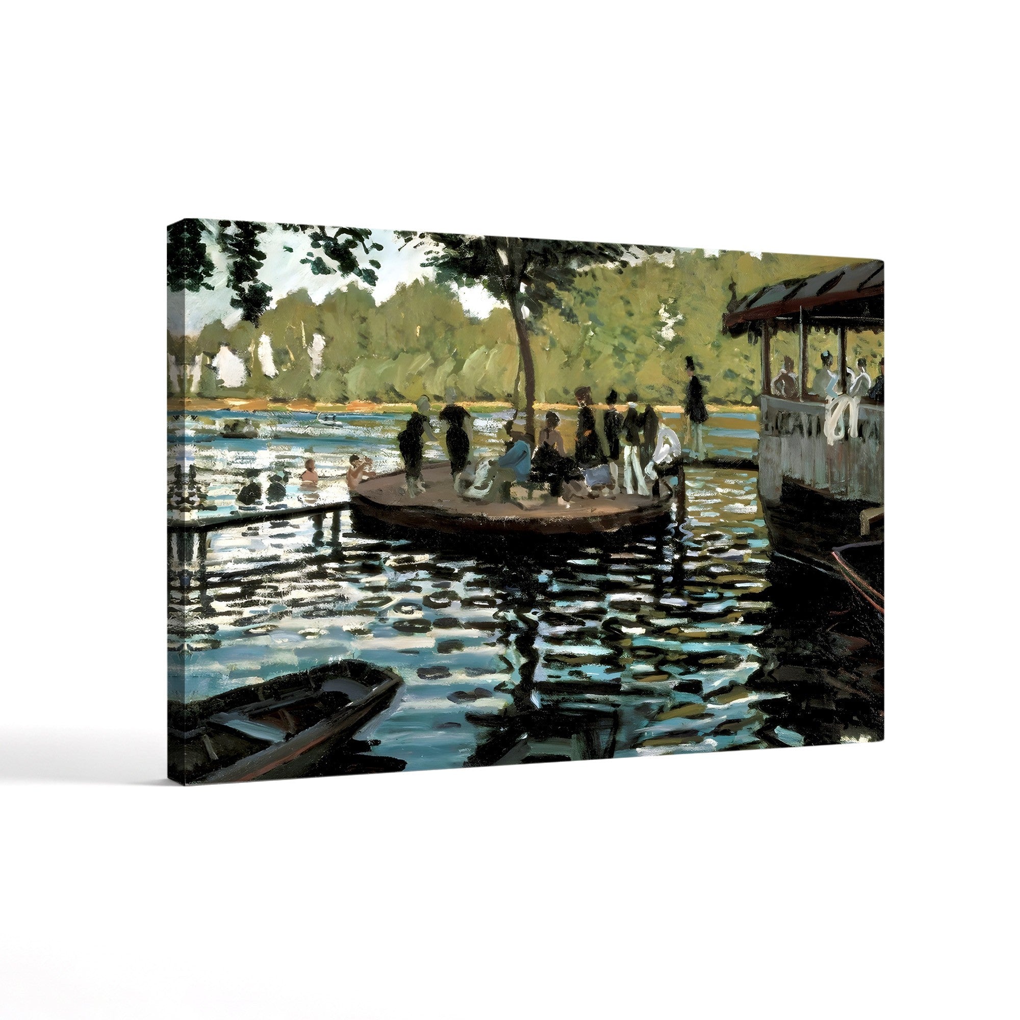 La Grenouillère – Pierre-Auguste Renoir Wall Art | Impressionist River Canvas Print