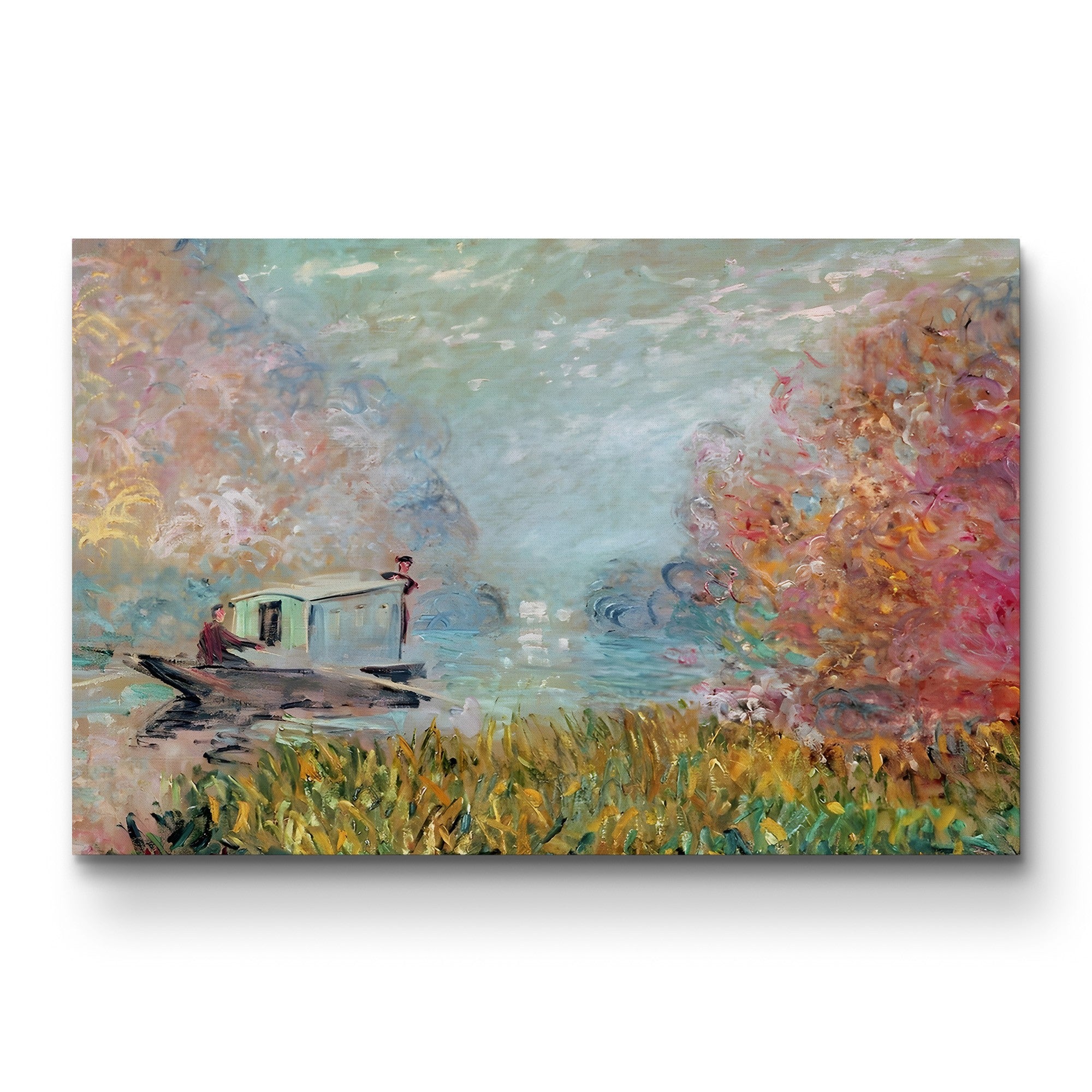 The Studio Boat (Le Bateau-atelier), 1876 by Claude Monet