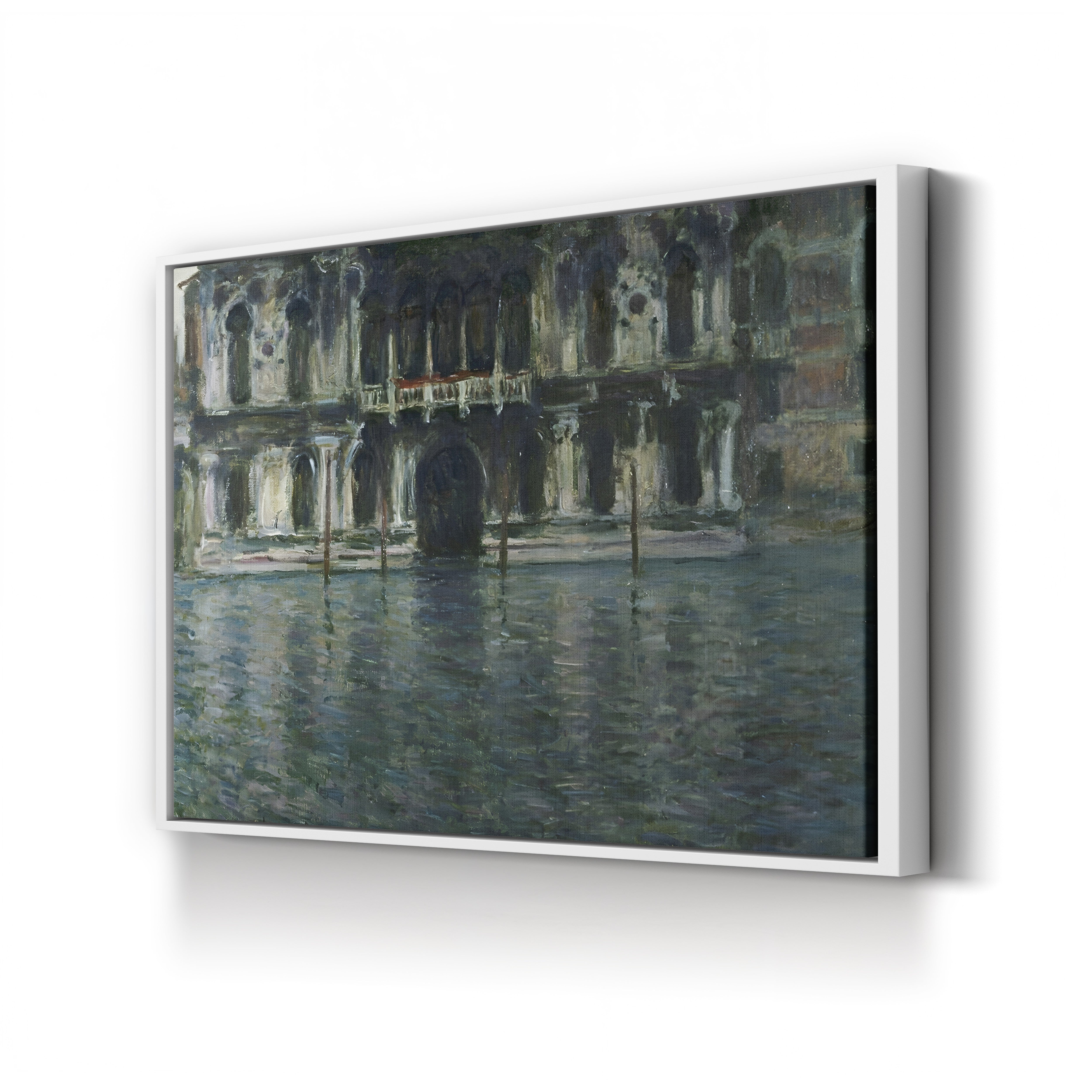 Palazzo Contarini, 1908 – Claude Monet Wall Art | Late Impressionist Venetian Palace Canvas Print