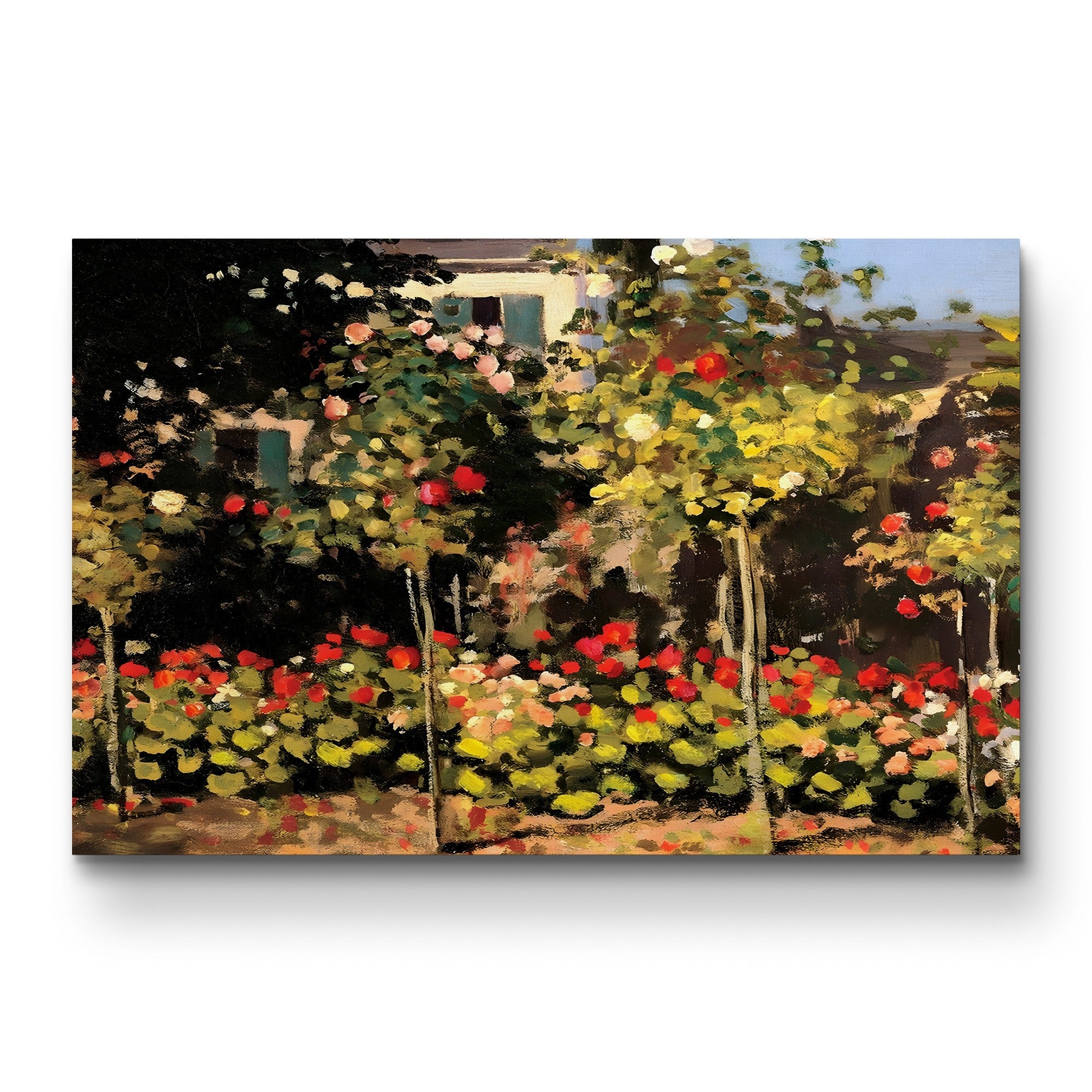 Garden at Sainte-Adresse Detail, 1867 – Claude Monet Wall Art | Musée d'Orsay Impressionist Canvas Print