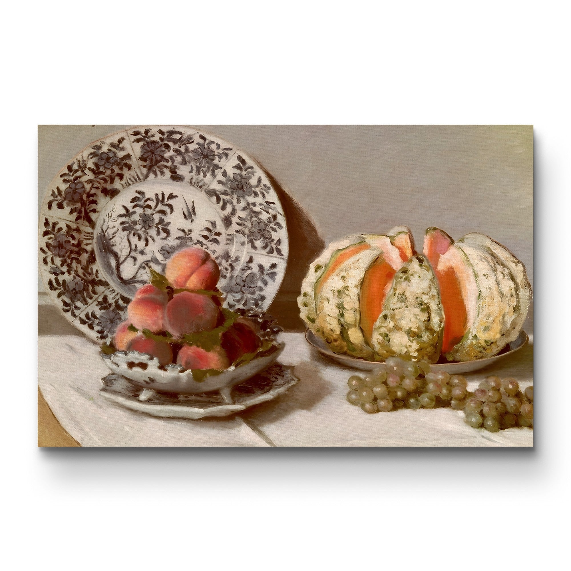 Still Life with a Melon (Nature morte au melon), 1872 by Claude Monet