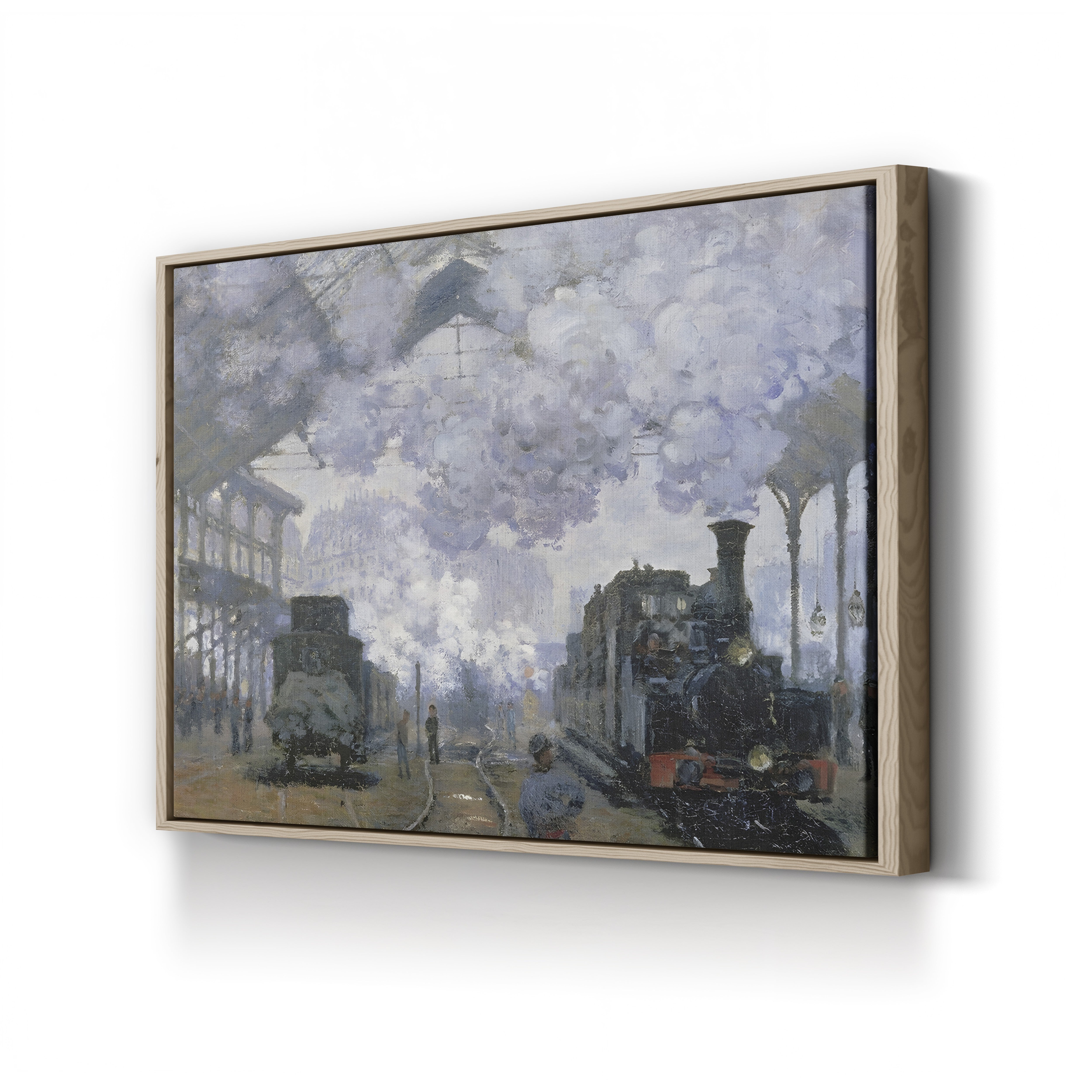The Gare Saint-Lazare, Arrival of a Train (Gare Saint-Lazare, l’Arrivée d’un Train), 1877 by Claude Monet