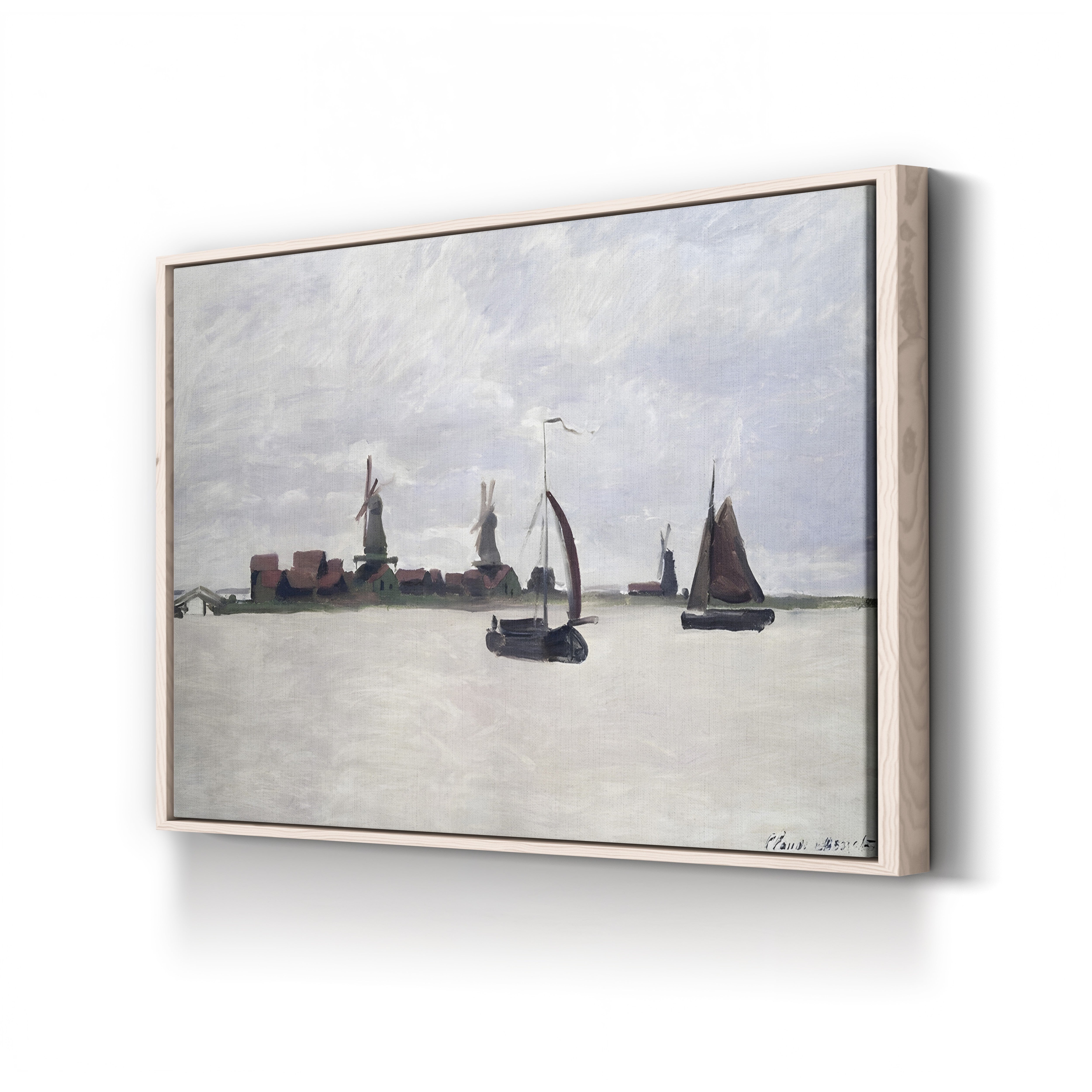 The Outer Harbour at Zaandam (De Voorzaan), 1871 by Claude Monet