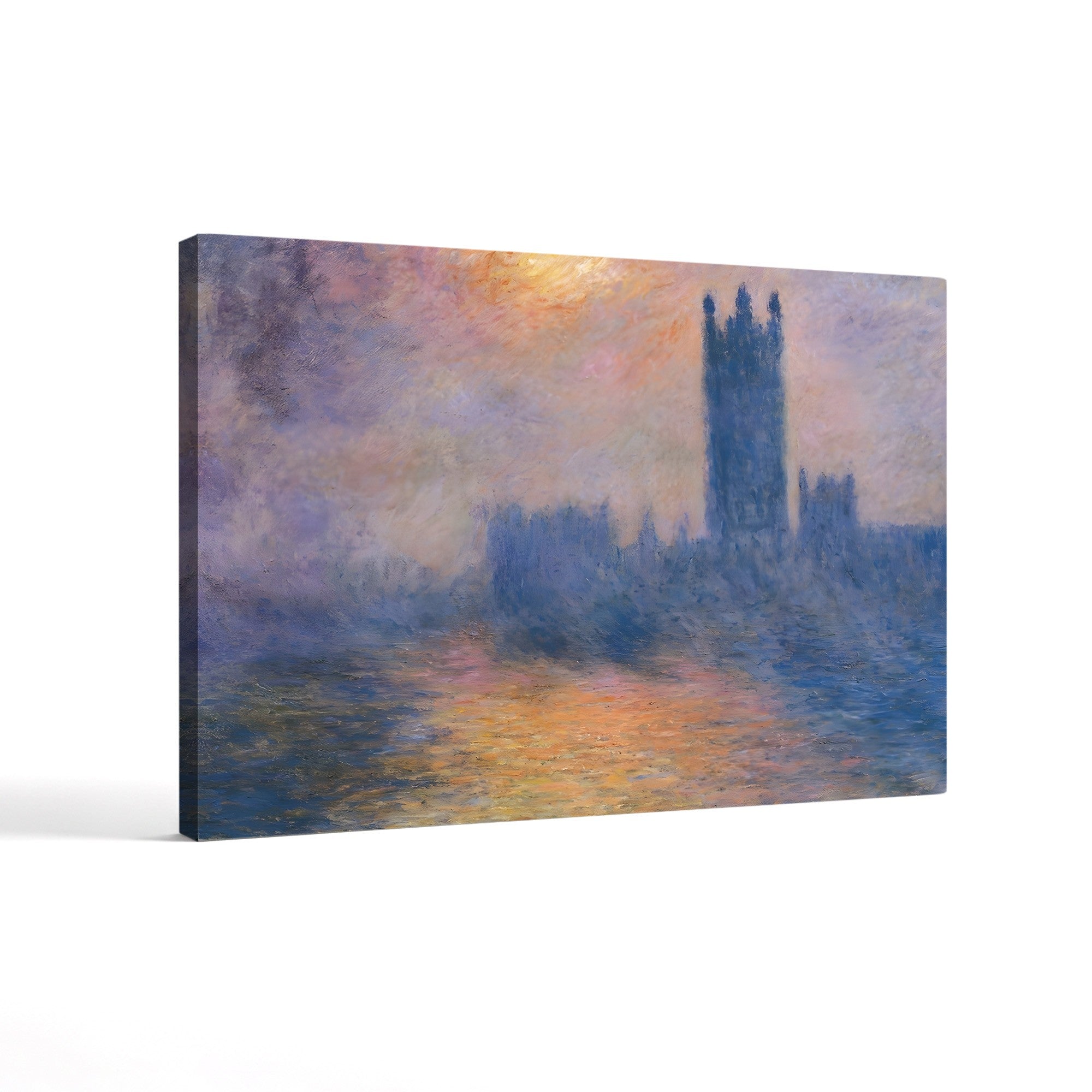 The Houses of Parliament, Sun Breaking Through the Fog (Le Parlement, trouée de soleil dans le brouillard), 1904 by Claude Monet