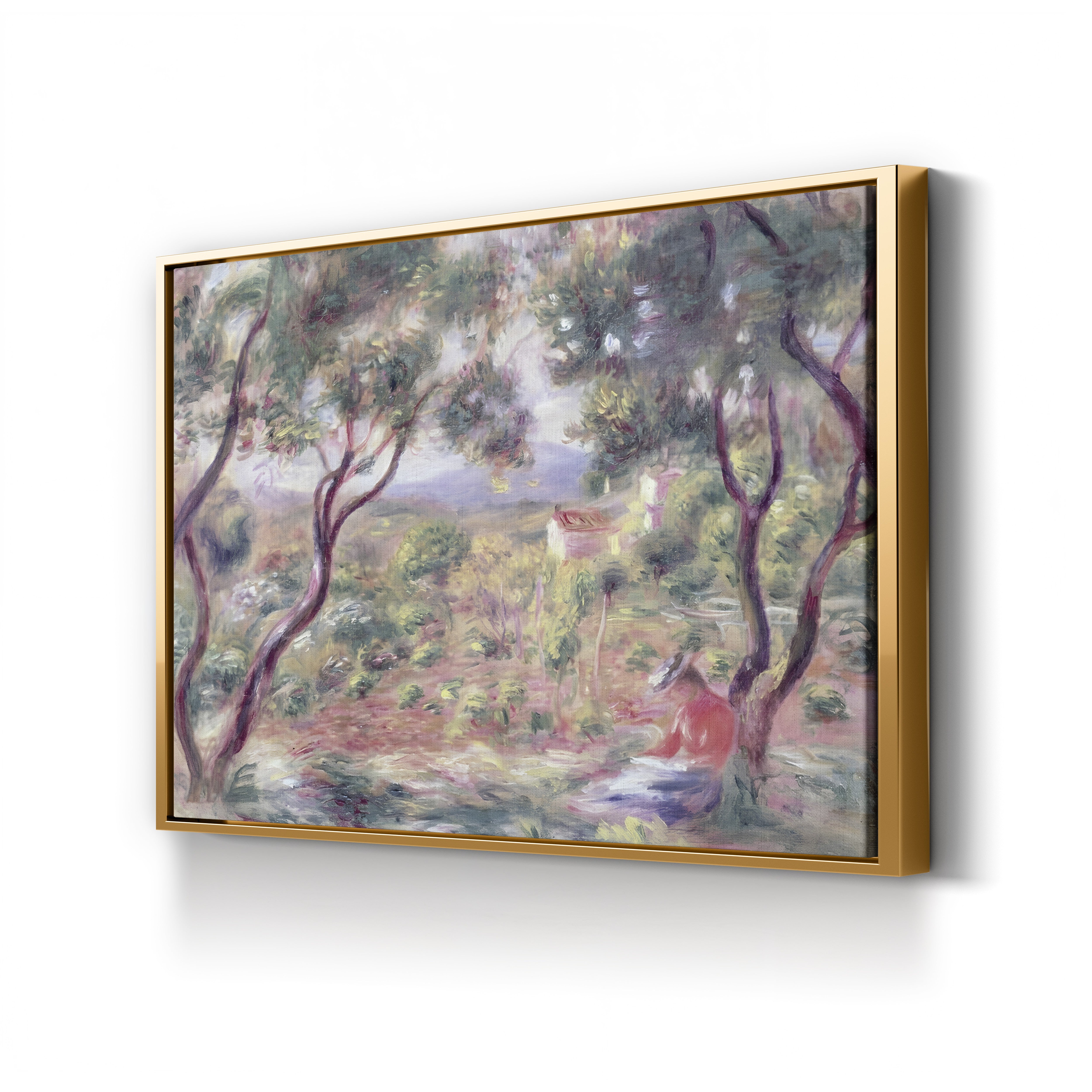 The Vines at Cagnes, 1906 – Pierre-Auguste Renoir Wall Art | Impressionist Landscape Canvas Print