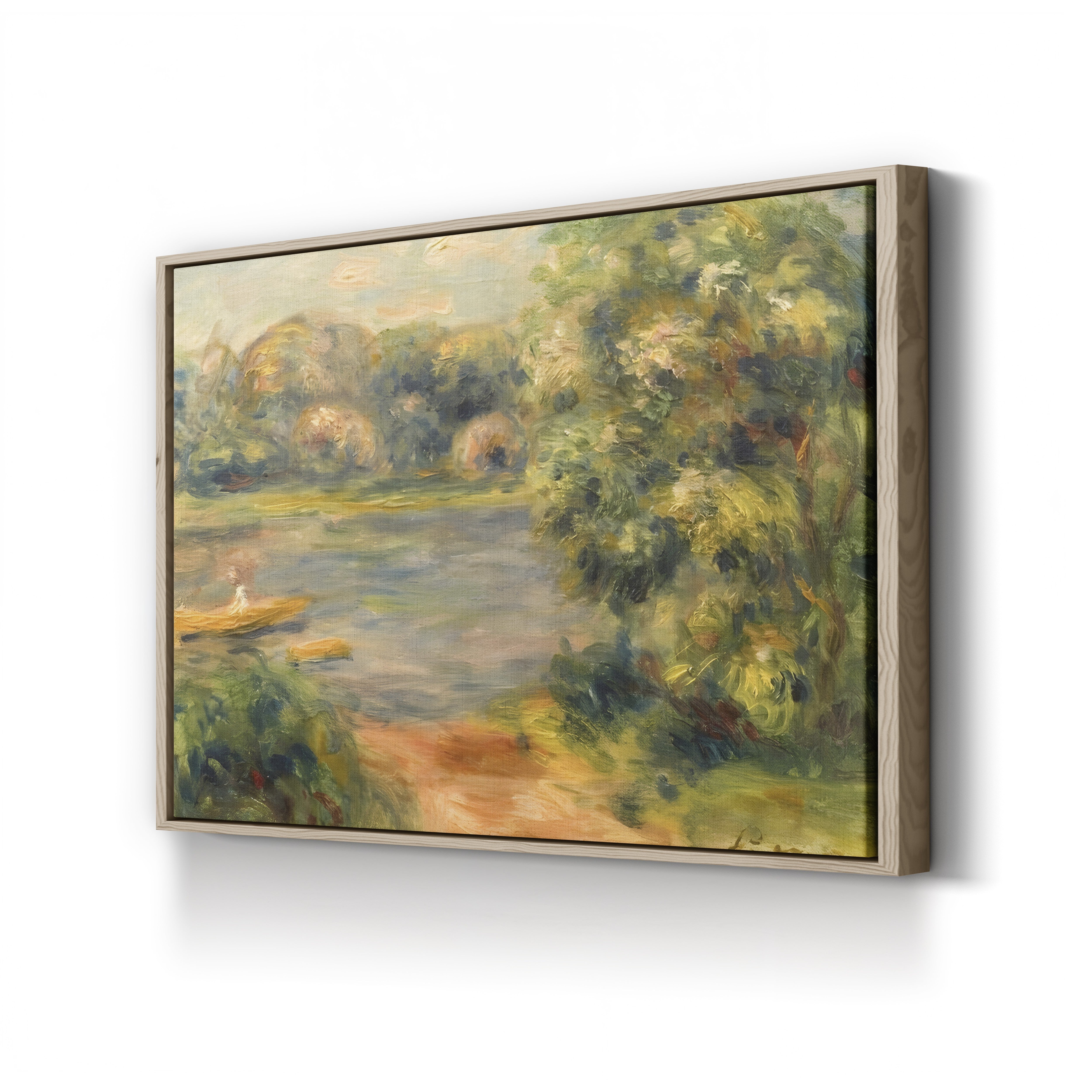 The Boat on the Lake, 1901 – Pierre-Auguste Renoir Wall Art | Impressionist Landscape Canvas Print