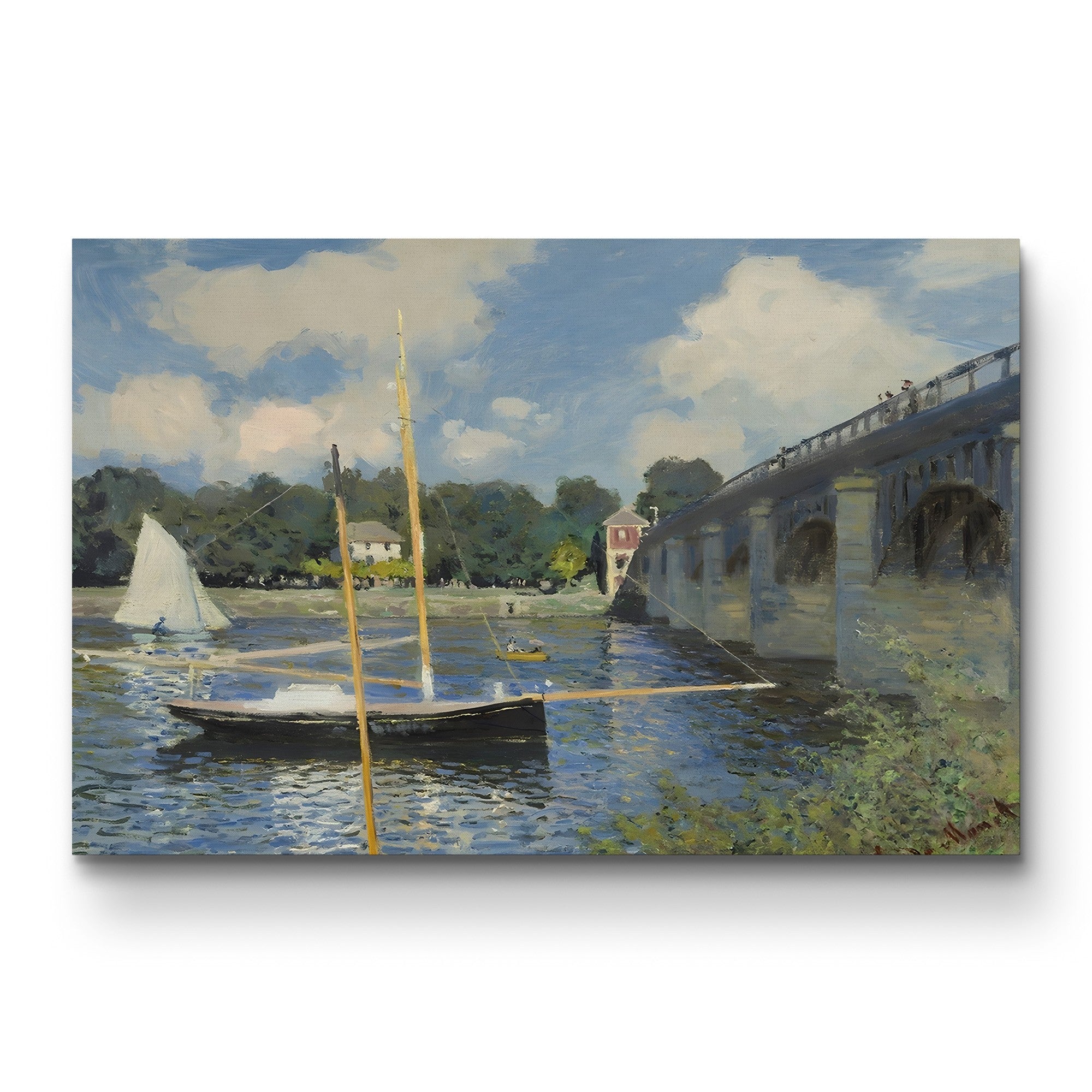 The Bridge at Argenteuil (Le Pont d’Argenteuil), 1874 by Claude Monet