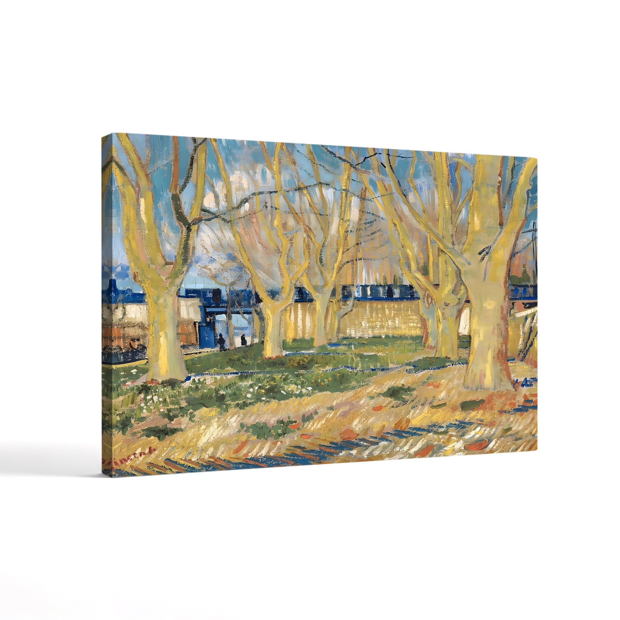Avenue of Plane Trees Near Arles Station, 1888 – Vincent van Gogh Wall Art | Post-Impressionist Landscape Canvas Print