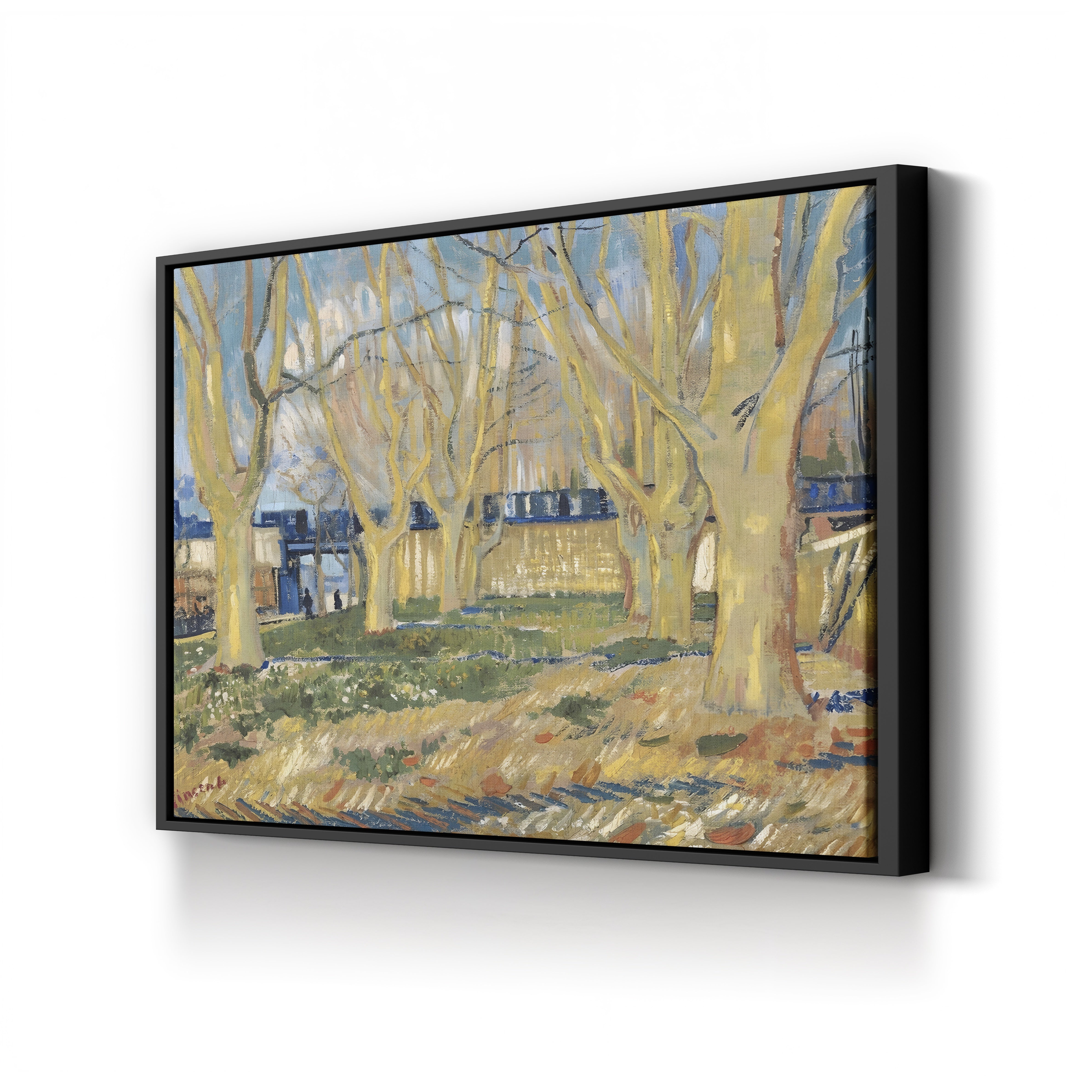 Avenue of Plane Trees Near Arles Station, 1888 – Vincent van Gogh Wall Art | Post-Impressionist Landscape Canvas Print