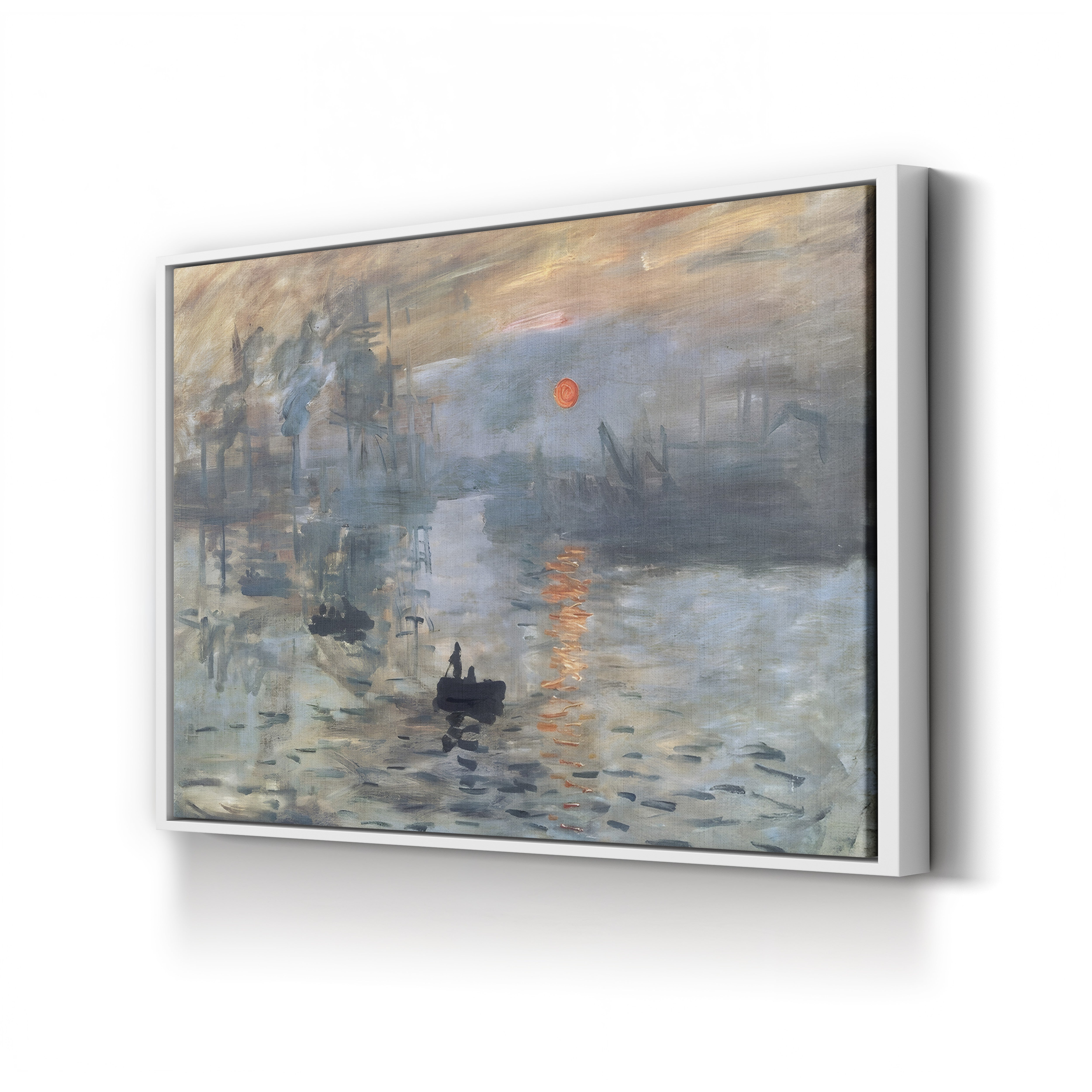 Impression, Sunrise, 1872 – Claude Monet Wall Art | Iconic Impressionist Harbour Canvas Print