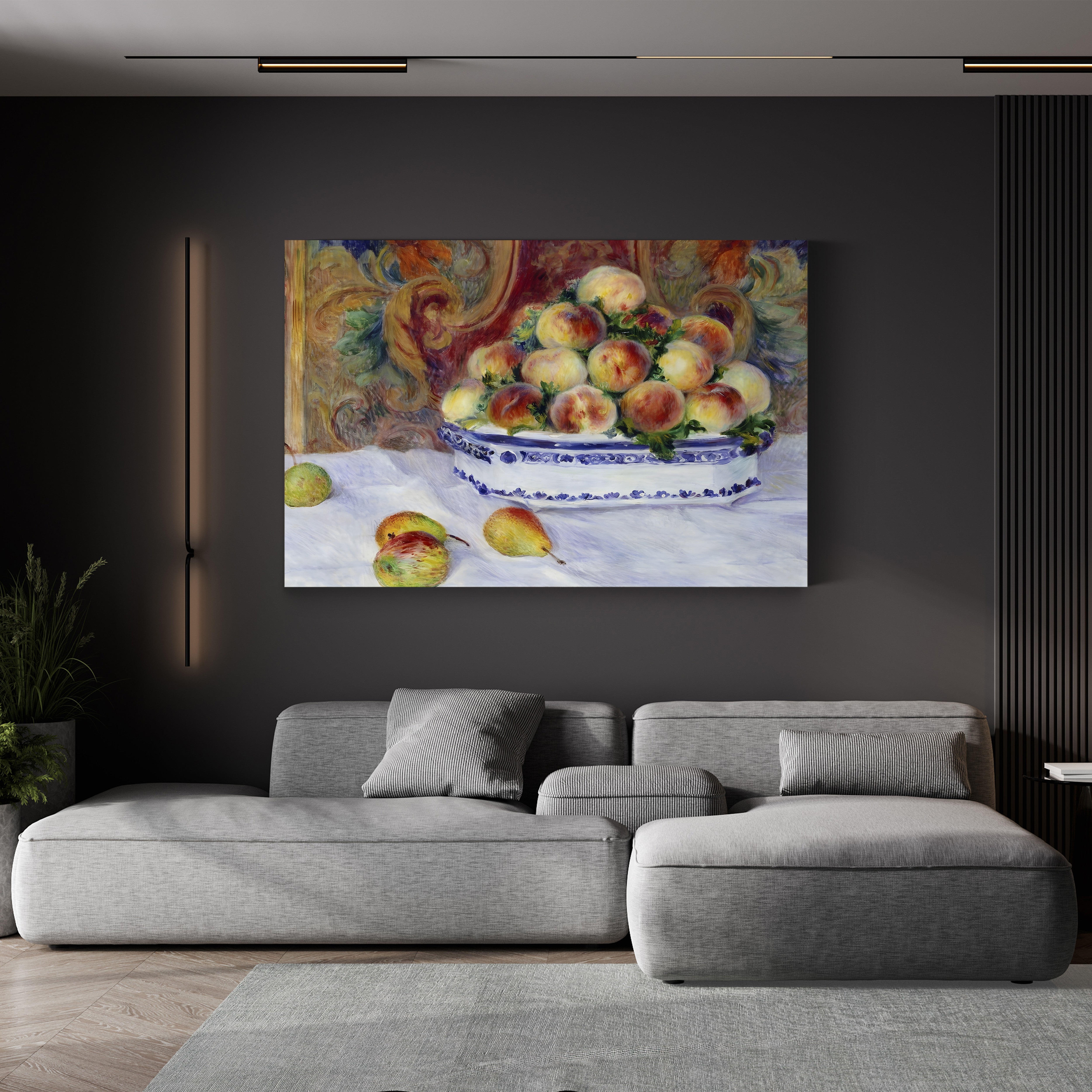 Still Life with Peaches – Renoir Wall Art | Impressionist Still Life Canvas