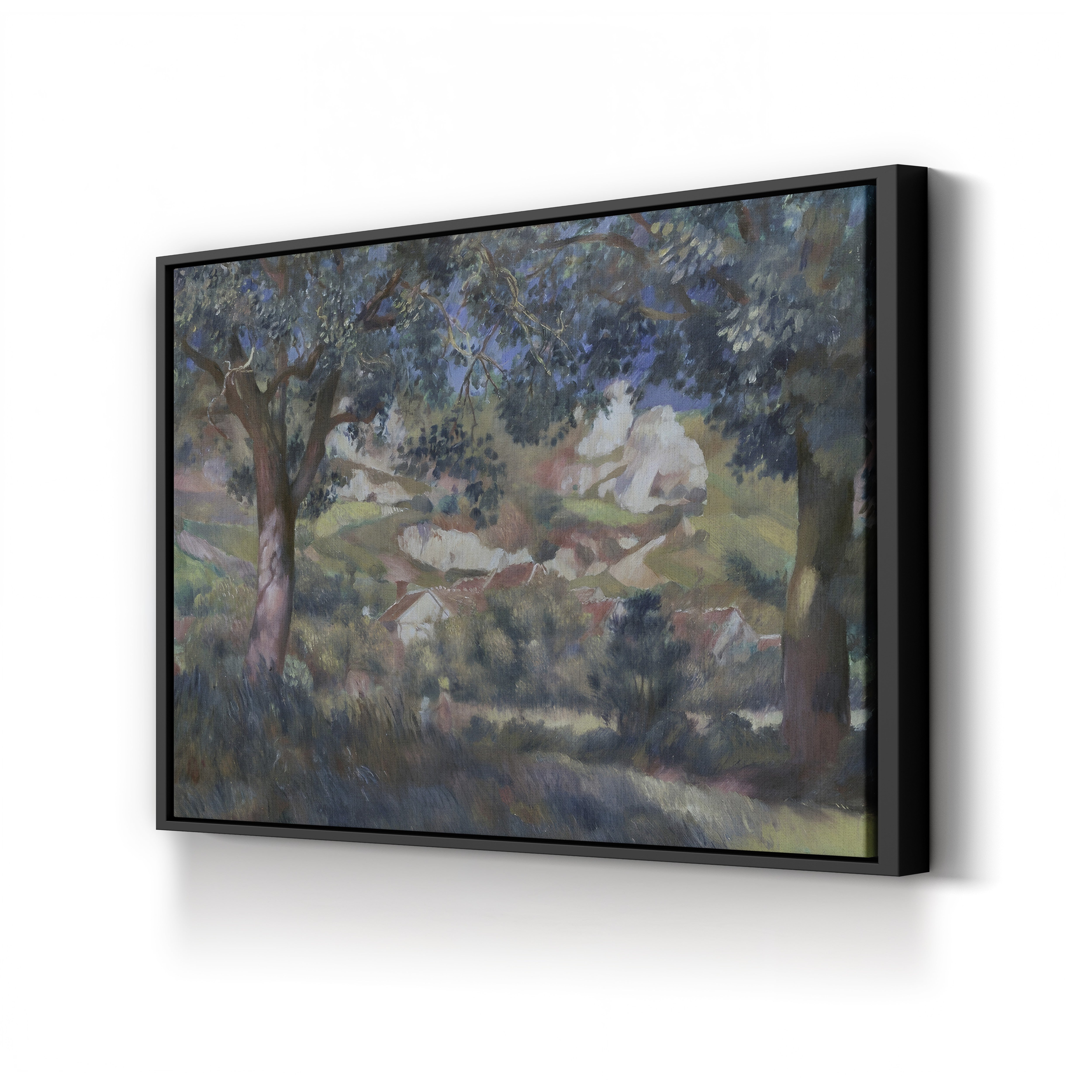 Landscape at La Roche-Guyon, 1887 – Pierre-Auguste Renoir Wall Art | Impressionist Landscape Canvas Print