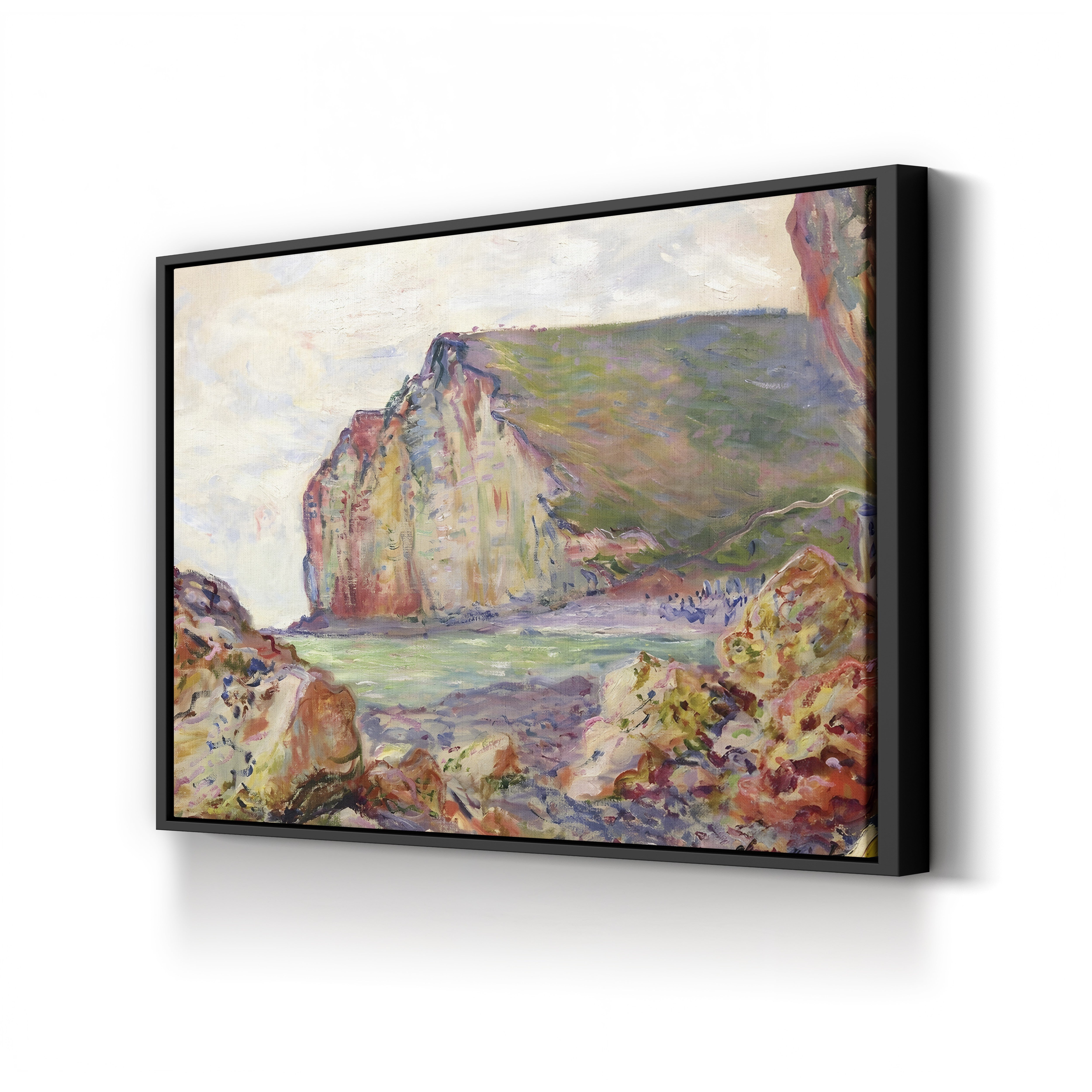 Falaises des Petites-Dalles – Claude Monet Wall Art | Impressionist Normandy Coastal Cliff Print