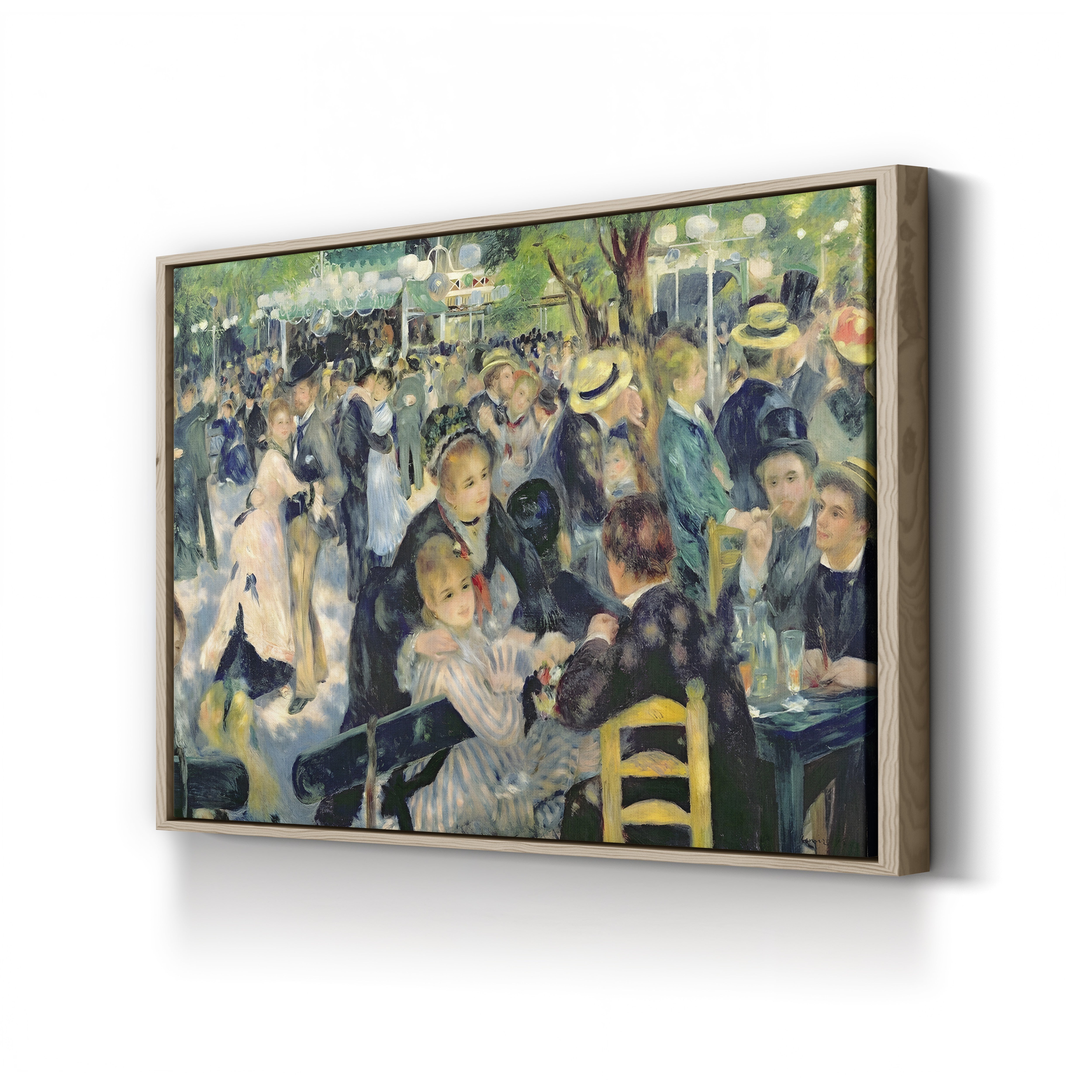 Bal du moulin de la Galette, 1876 – Pierre-Auguste Renoir Wall Art | Impressionist Parisian Canvas Print