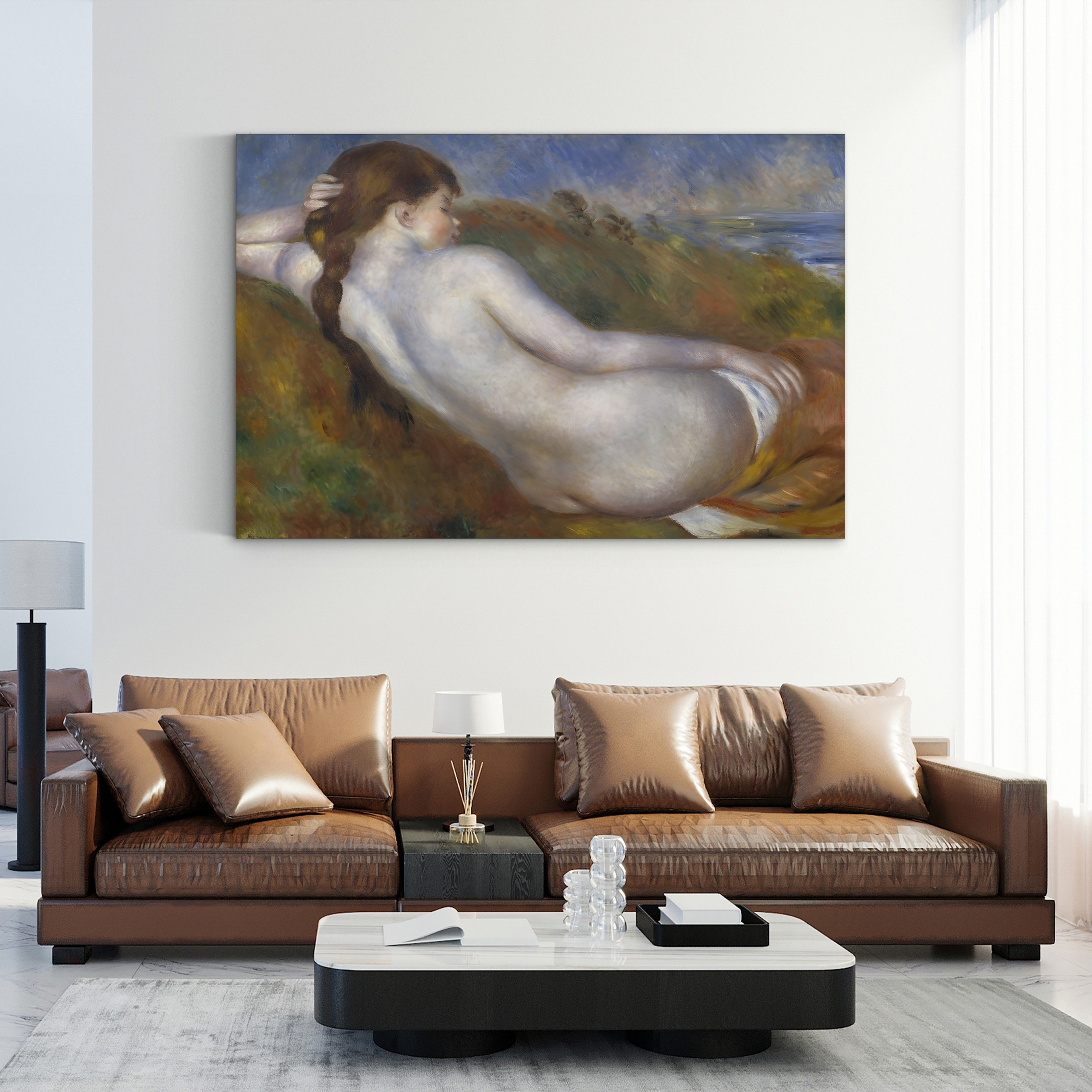 Reclining Nude – Renoir Wall Art | Impressionist Nude Canvas Print