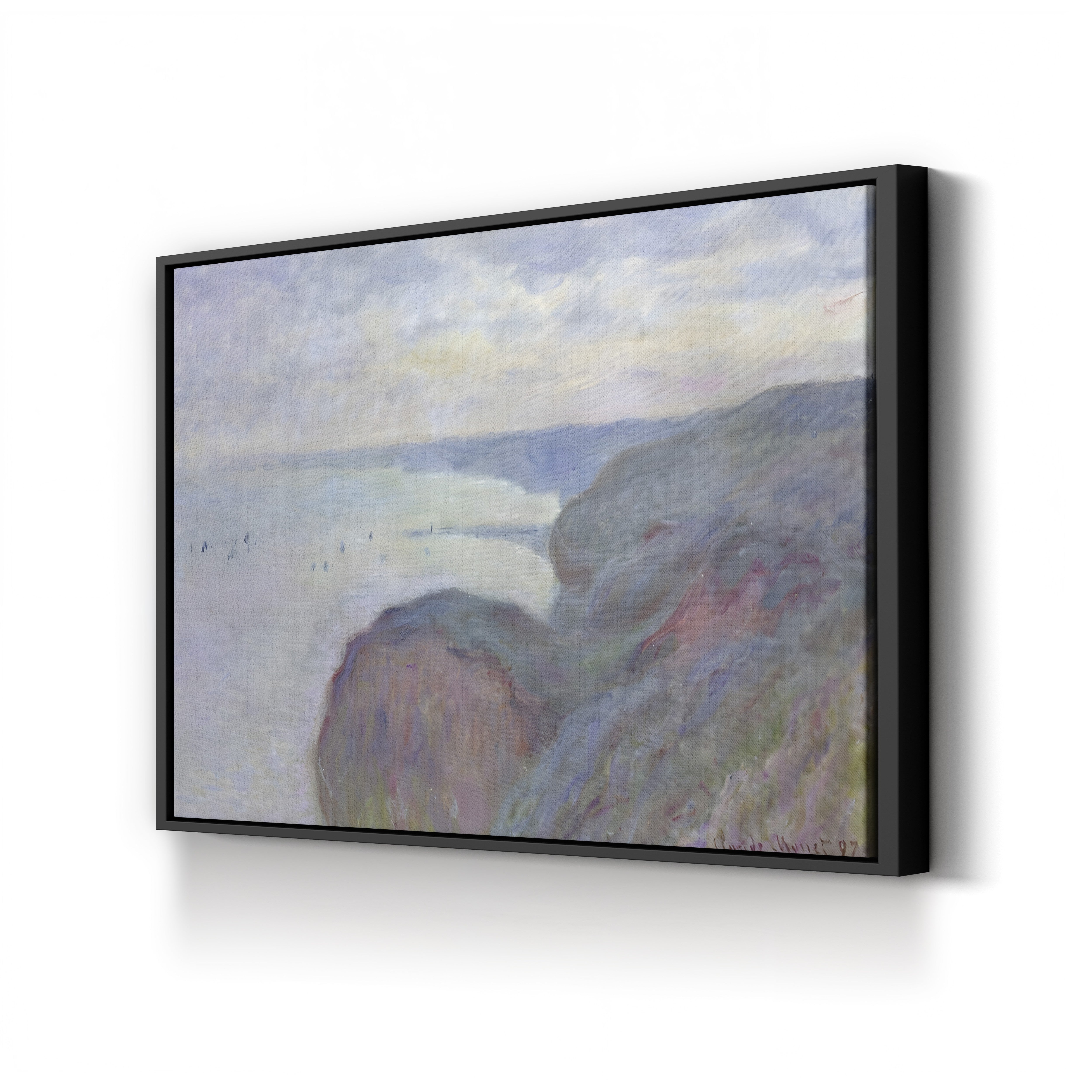 Cliffs Near Dieppe, 1897 – Claude Monet Wall Art | Late Impressionist Norman Coast Canvas Print