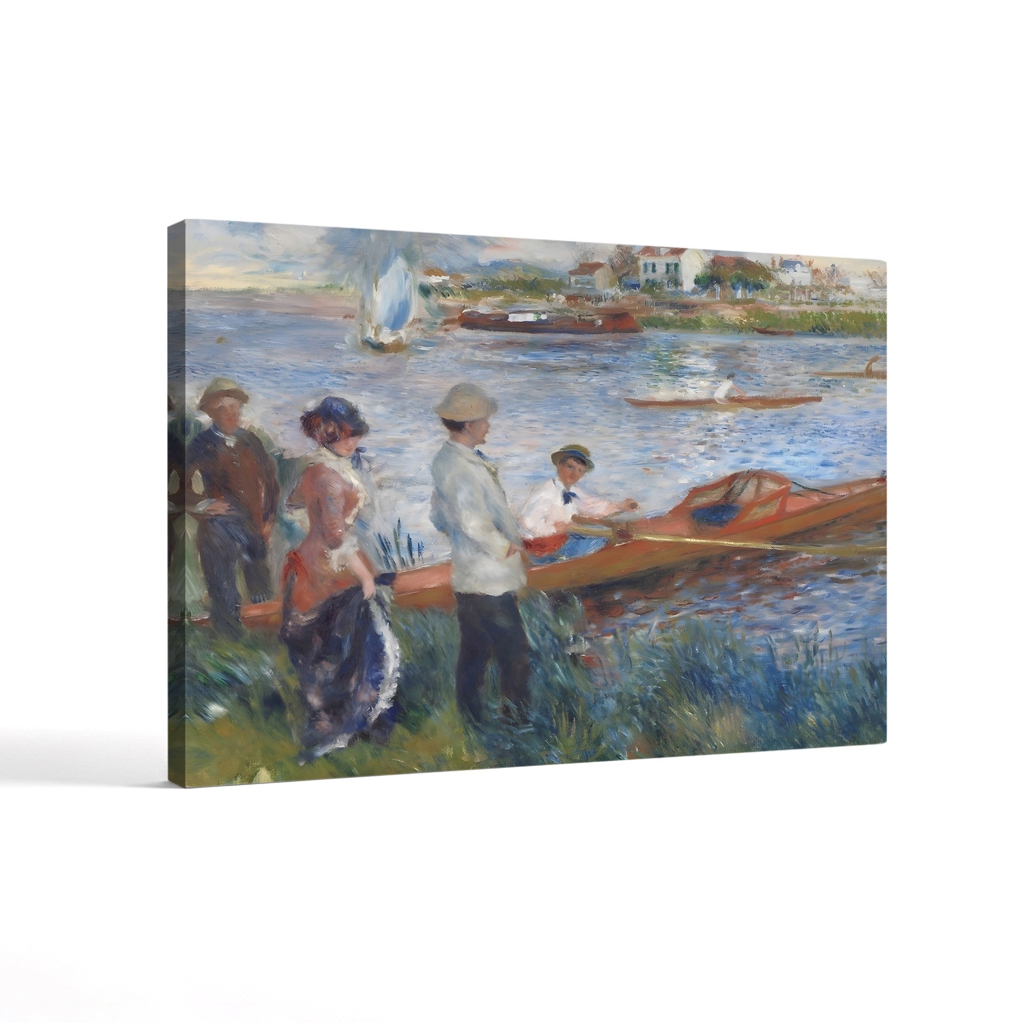 Oarsmen at Chatou, 1879 – Renoir Wall Art | Impressionist Boating Canvas