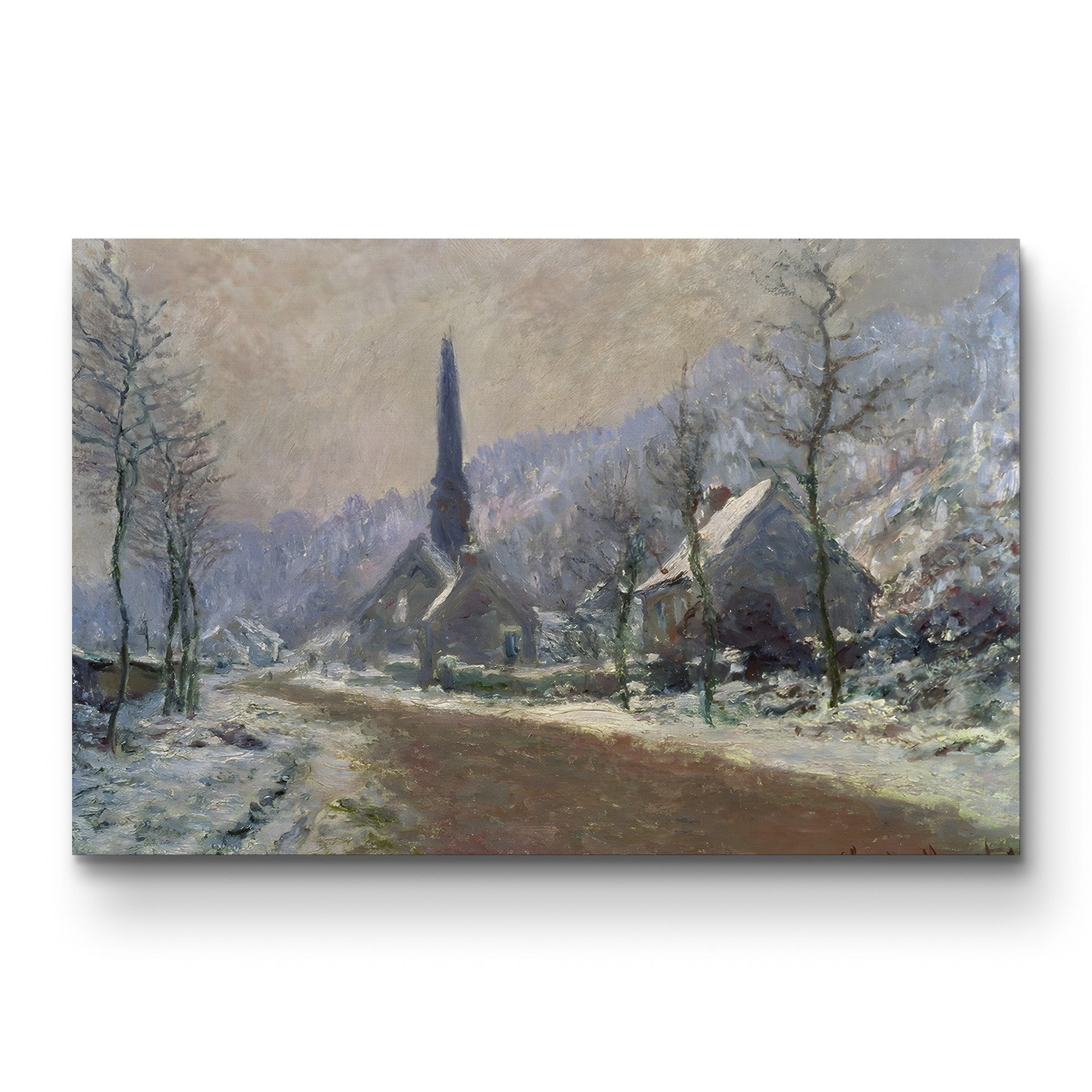 The Church at Jeufosse, Snowy Weather (Église de Jeufosse, temps de neige), 1893 by Claude Monet