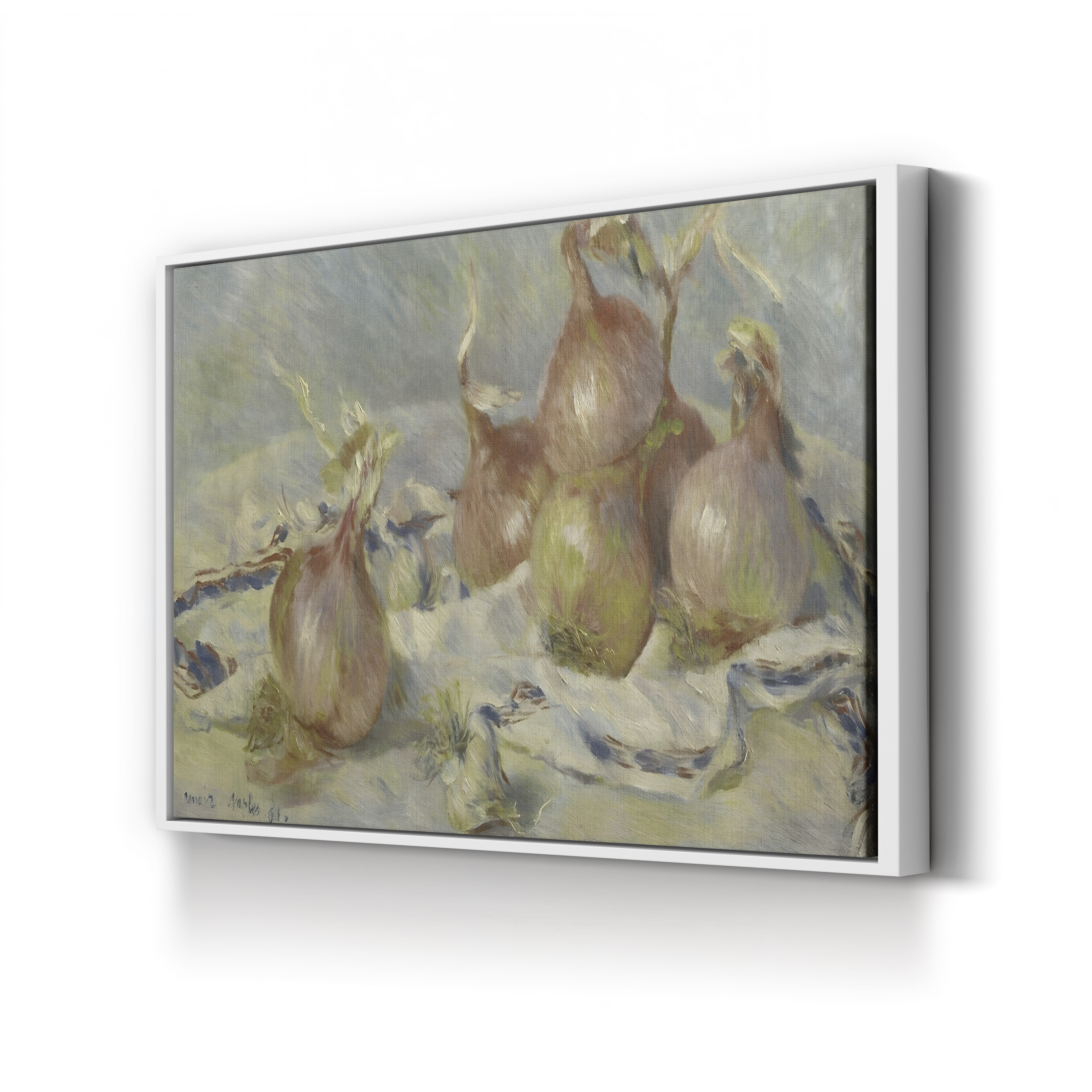 Onions, 1881 – Pierre-Auguste Renoir Wall Art | Impressionist Still Life Canvas Print