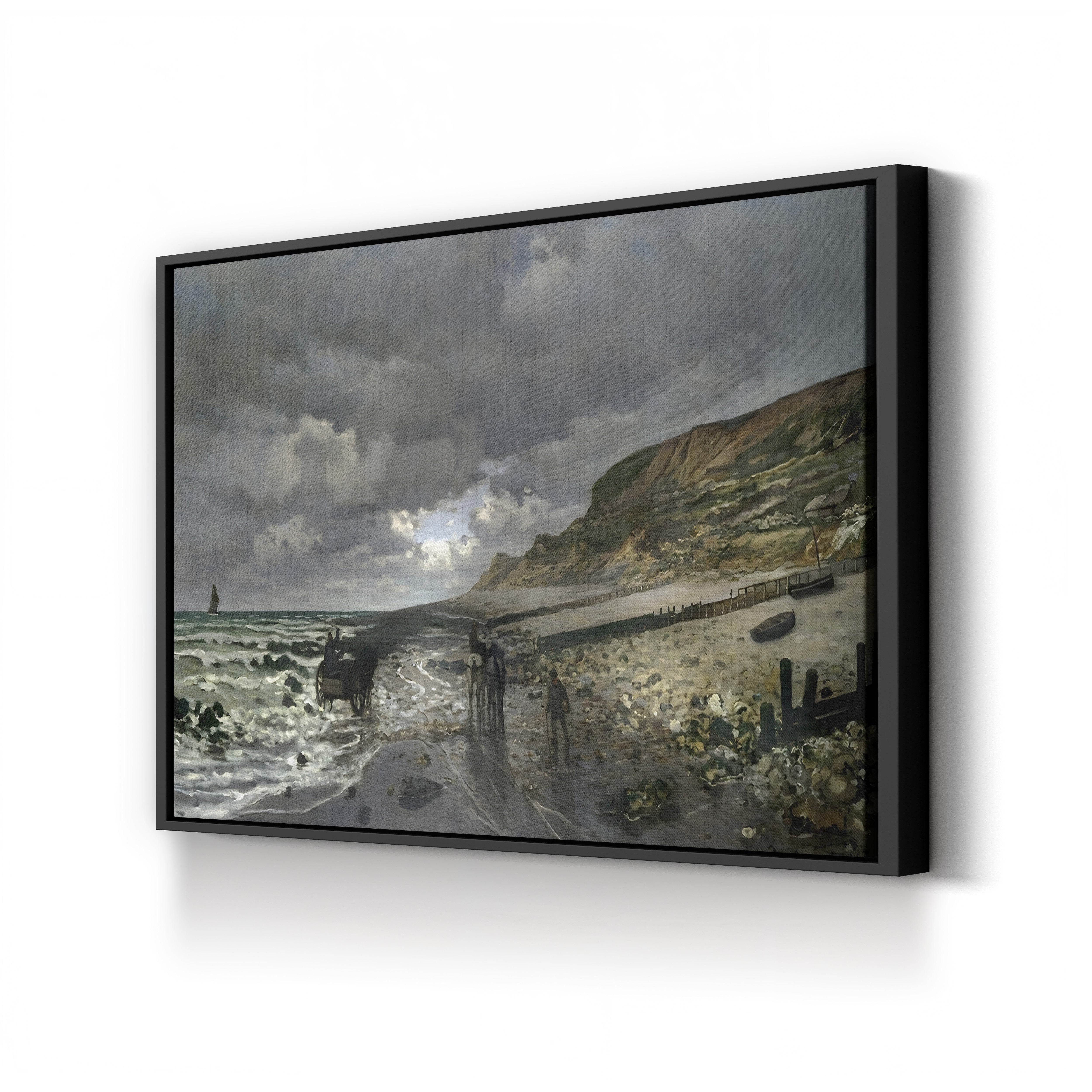 La Pointe de la Hève at Low Tide (La Pointe de la Hève à Marée Basse), 1865 by Claude Monet