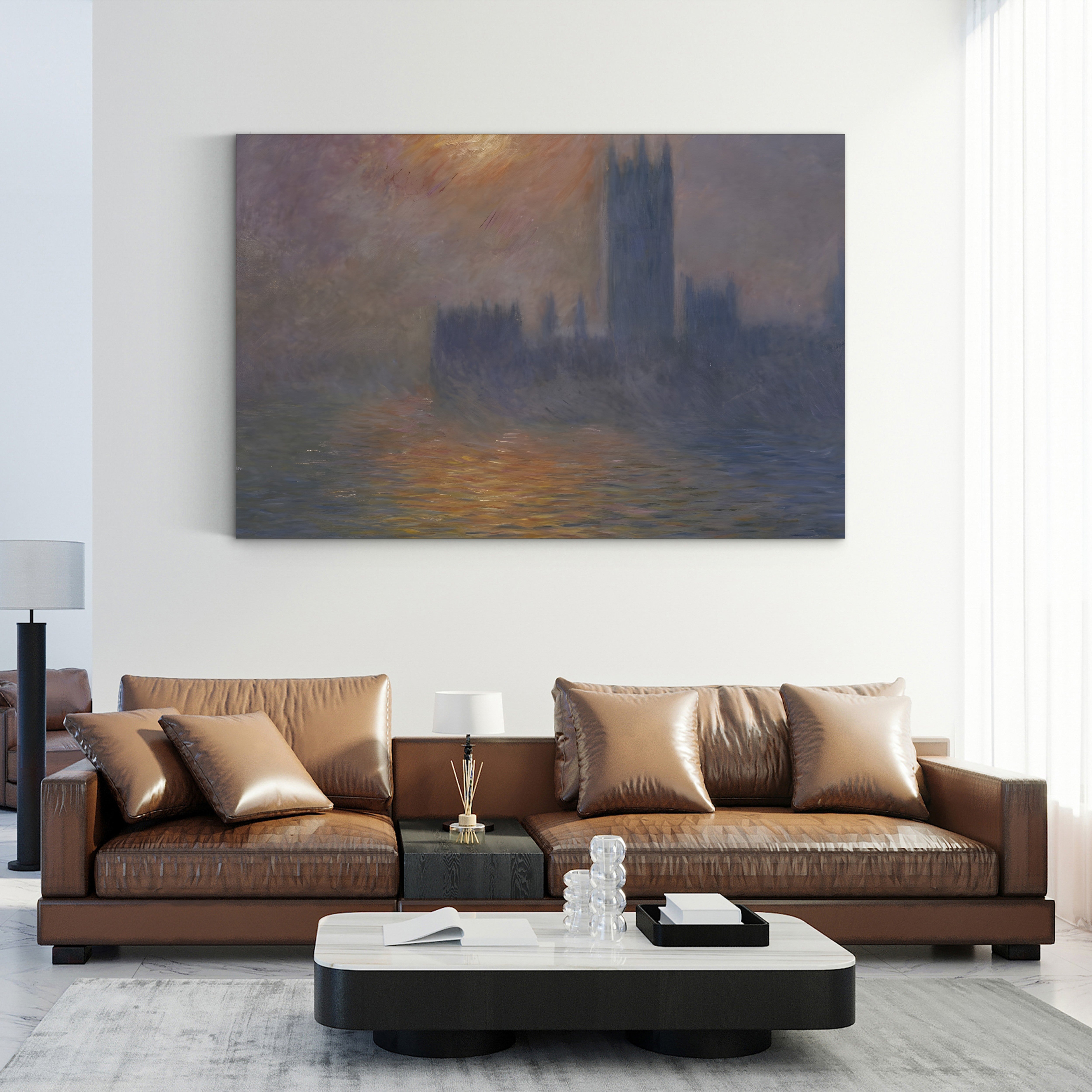 Houses of Parliament, Sunset, 1904 – Claude Monet Wall Art | Impressionist London Series Canvas Print