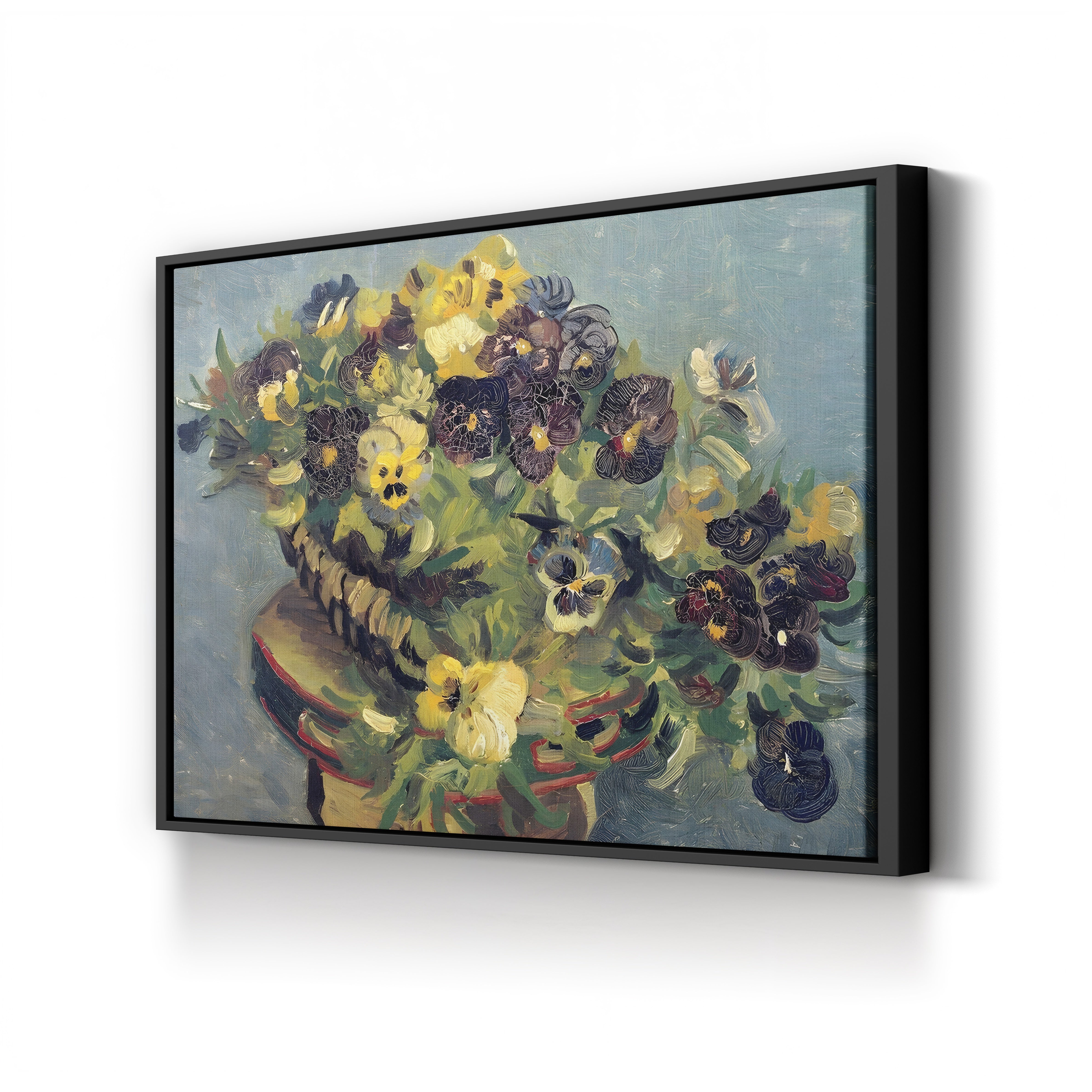 Basket of Violets on a Table – Vincent van Gogh Wall Art | Post-Impressionist Floral Still Life Canvas Print