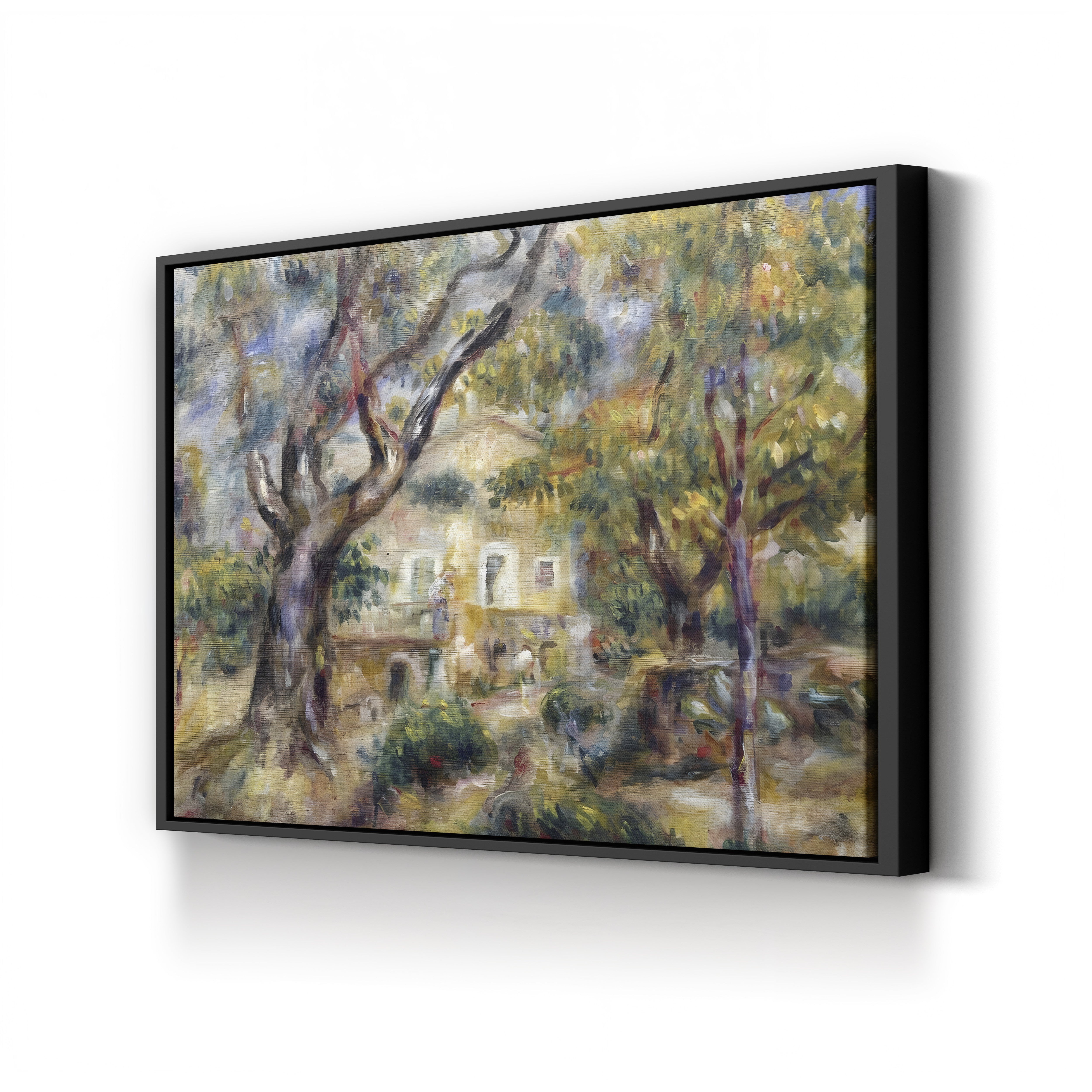The Farm at Les Collettes, Cagnes – Pierre-Auguste Renoir Wall Art | Impressionist Provençal Canvas Print
