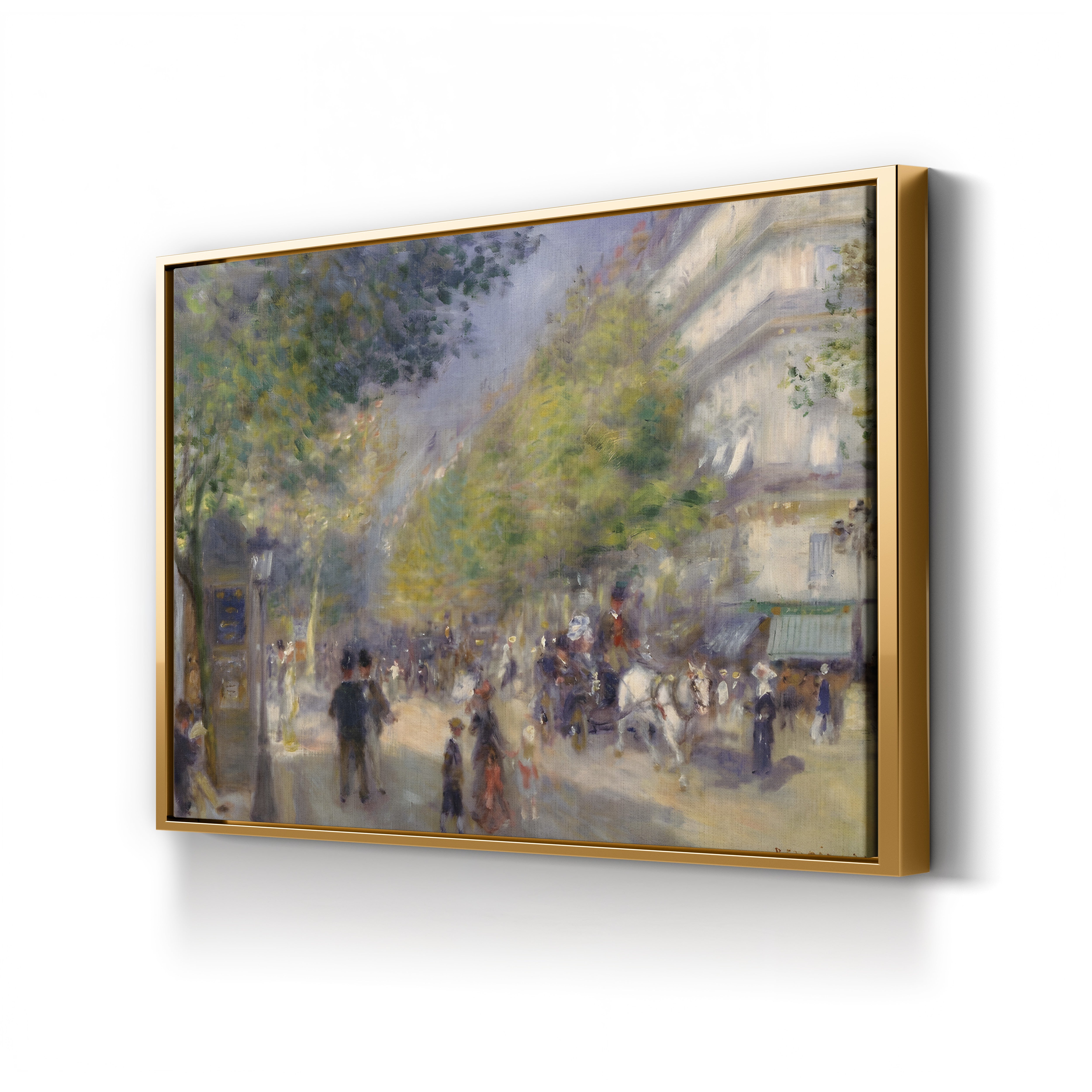 The Boulevards, 1875 – Pierre-Auguste Renoir Wall Art | Impressionist Paris Canvas Print