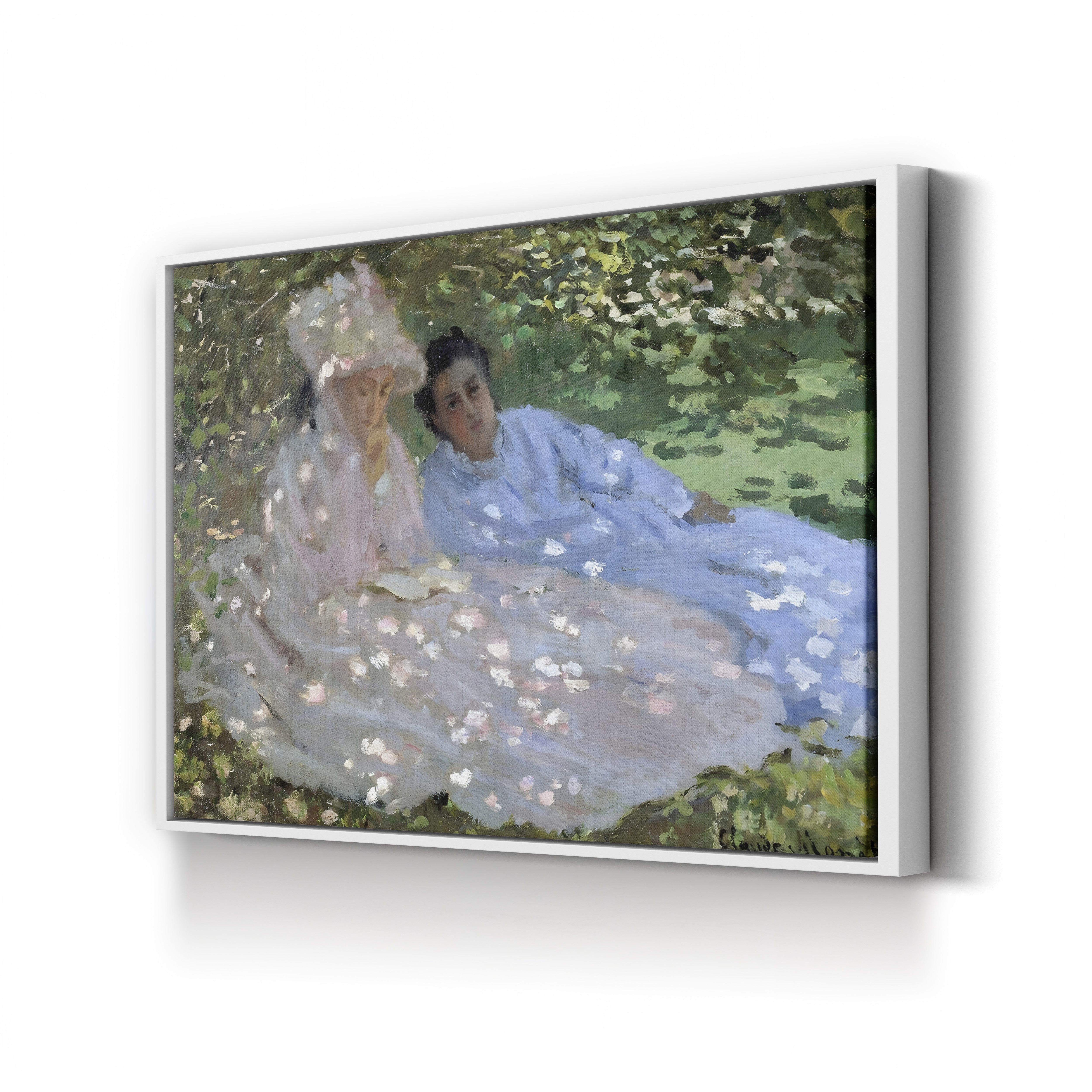 Madame Monet and a Friend in the Garden, 1872 by Claude Monet