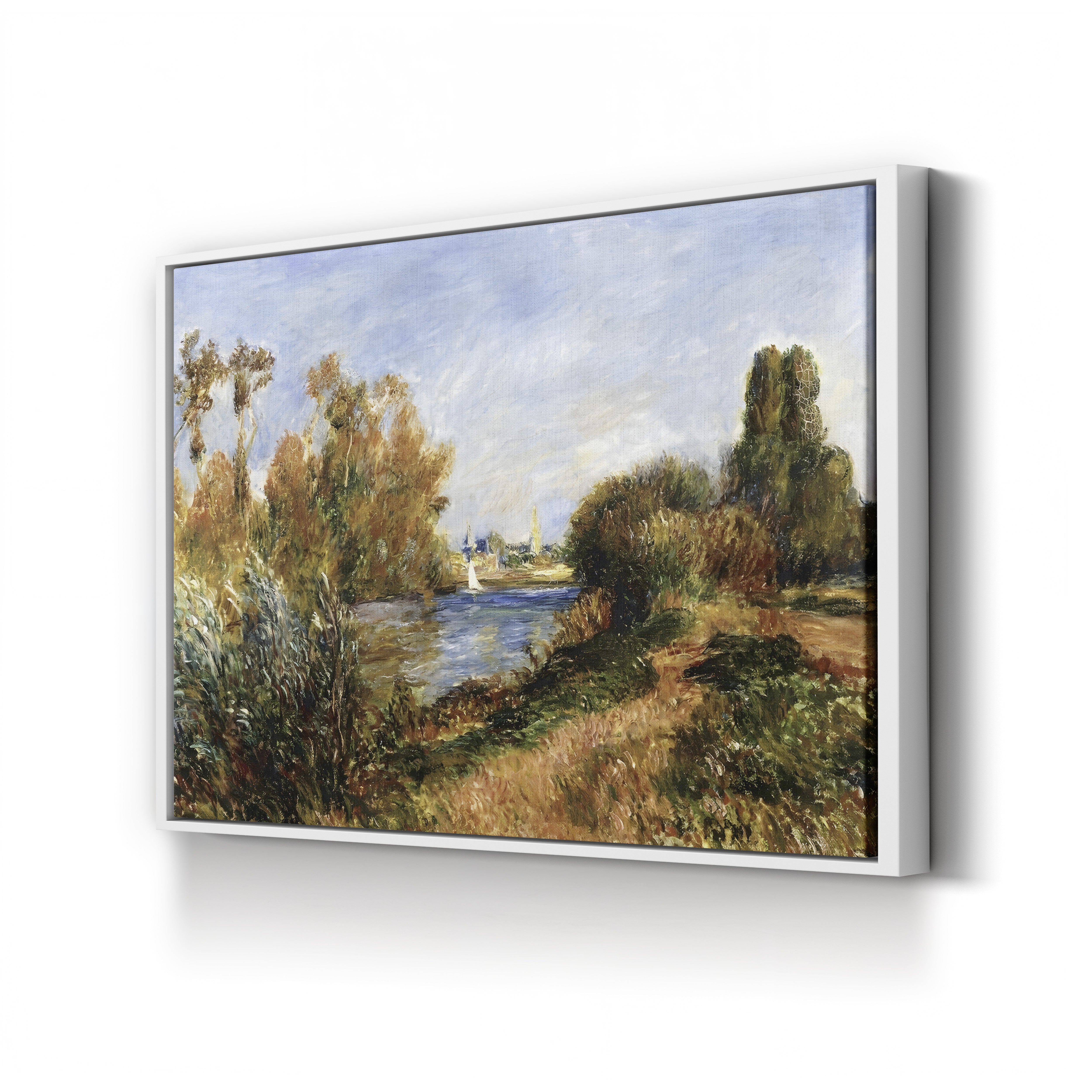 The Seine at Argenteuil, 1888 – Pierre-Auguste Renoir Wall Art | Impressionist River Canvas Print