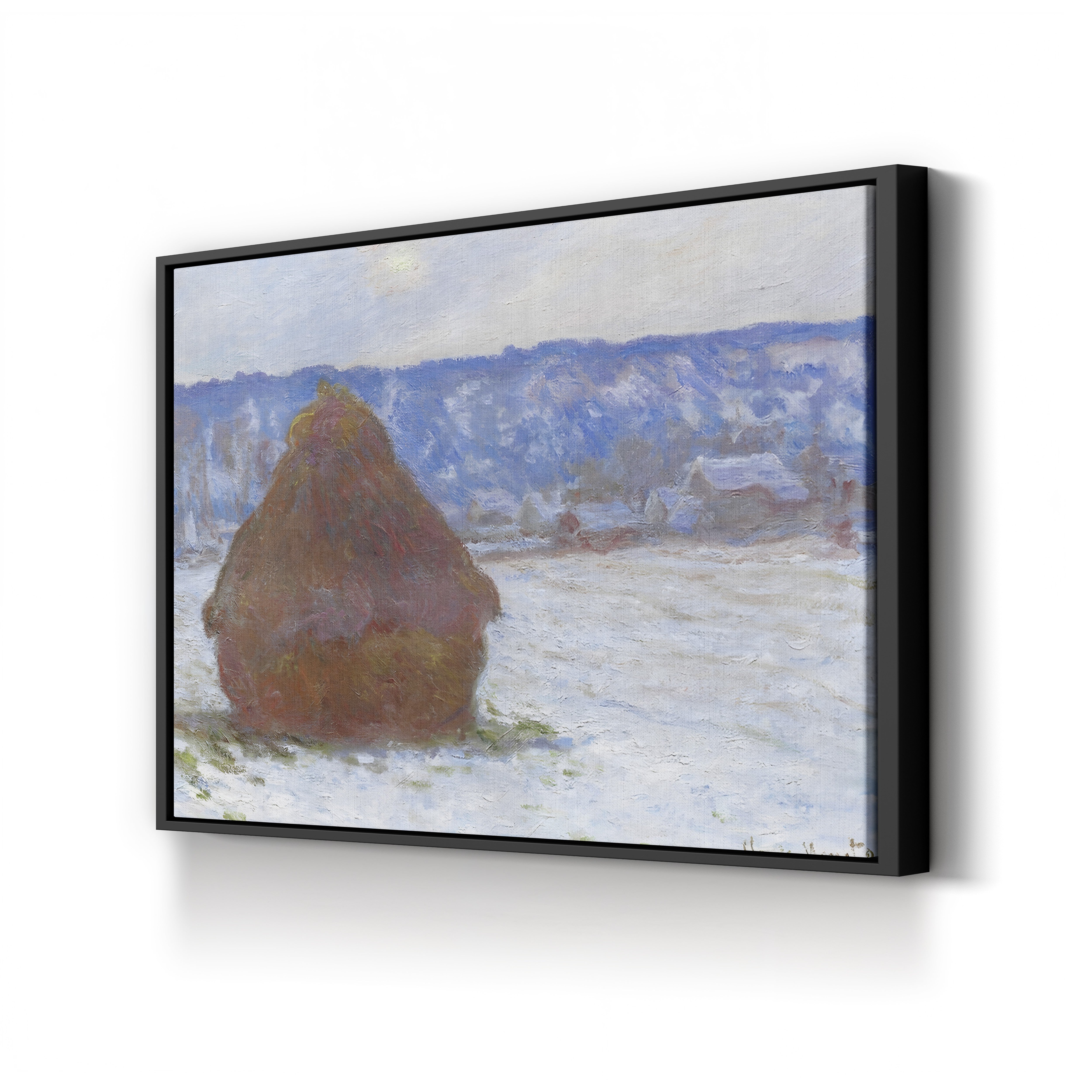 Stack of Wheat, Snow Effect, Overcast Day (Meule, effet de neige, temps couvert), 1890-91 by Claude Monet
