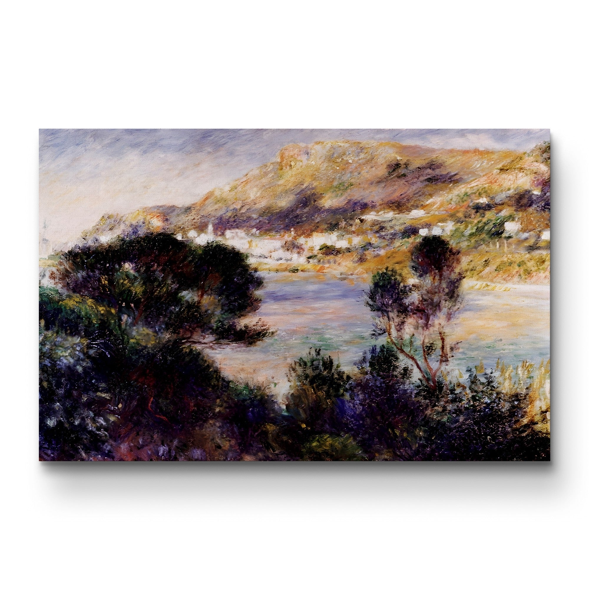 View from Cap Martin of Monte Carlo – Pierre-Auguste Renoir Wall Art | Impressionist Riviera Canvas Print