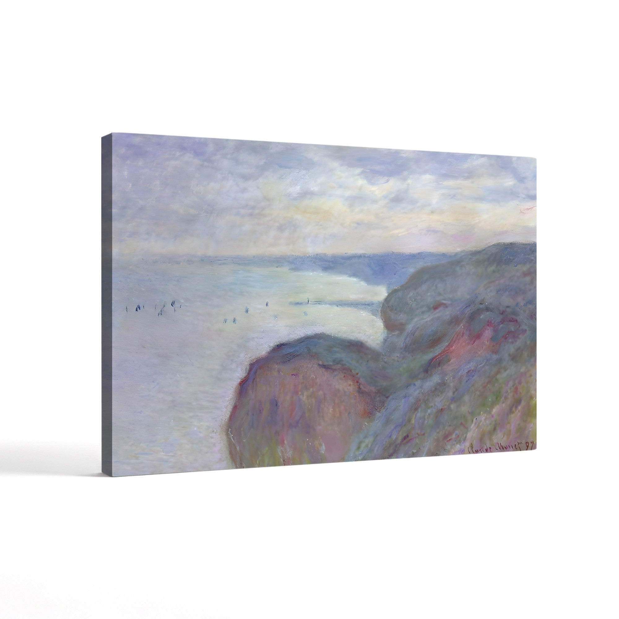 Cliffs Near Dieppe, 1897 – Claude Monet Wall Art | Late Impressionist Norman Coast Canvas Print