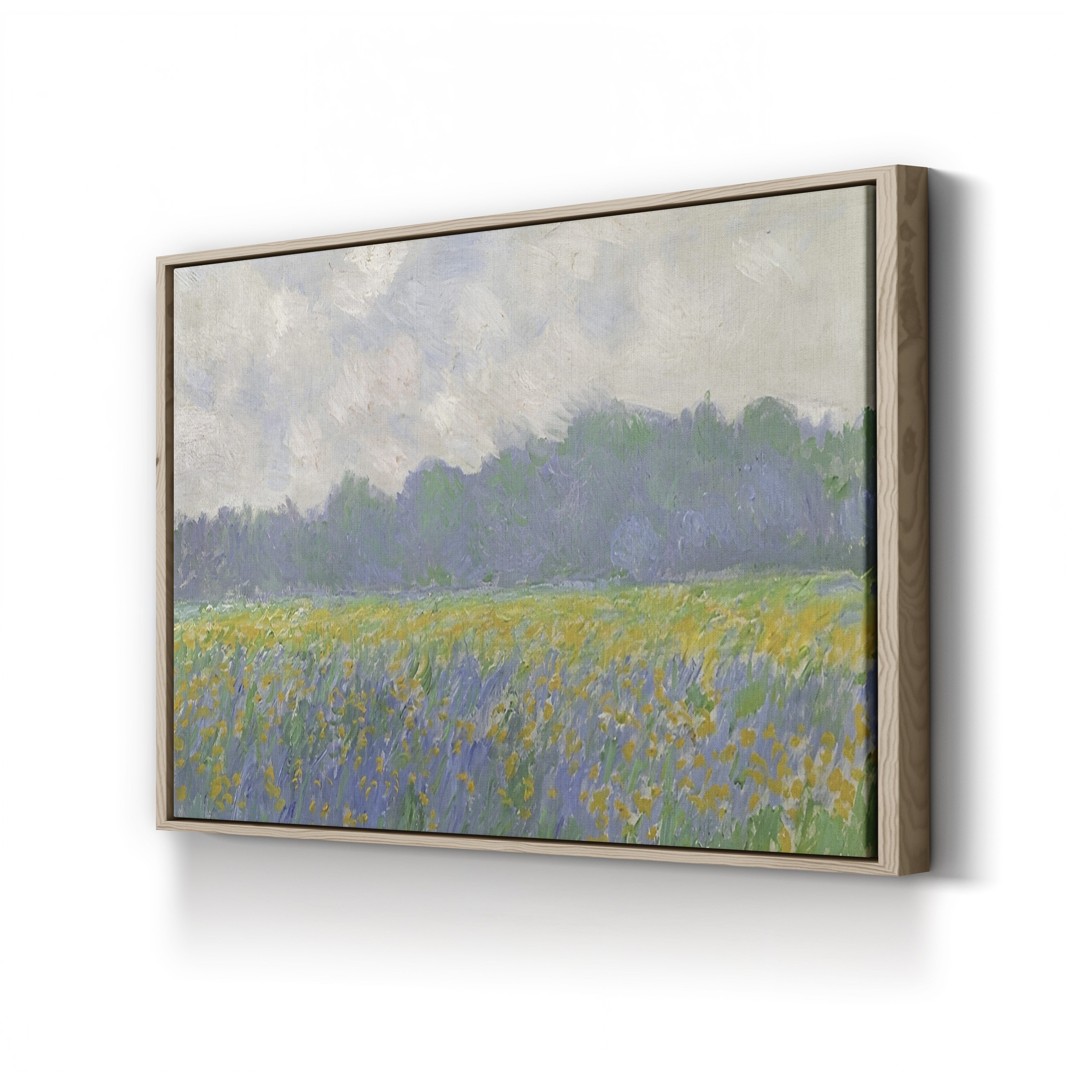 Field of Yellow Irises at Giverny, 1887 – Claude Monet Wall Art | Impressionist Floral Field Canvas Print