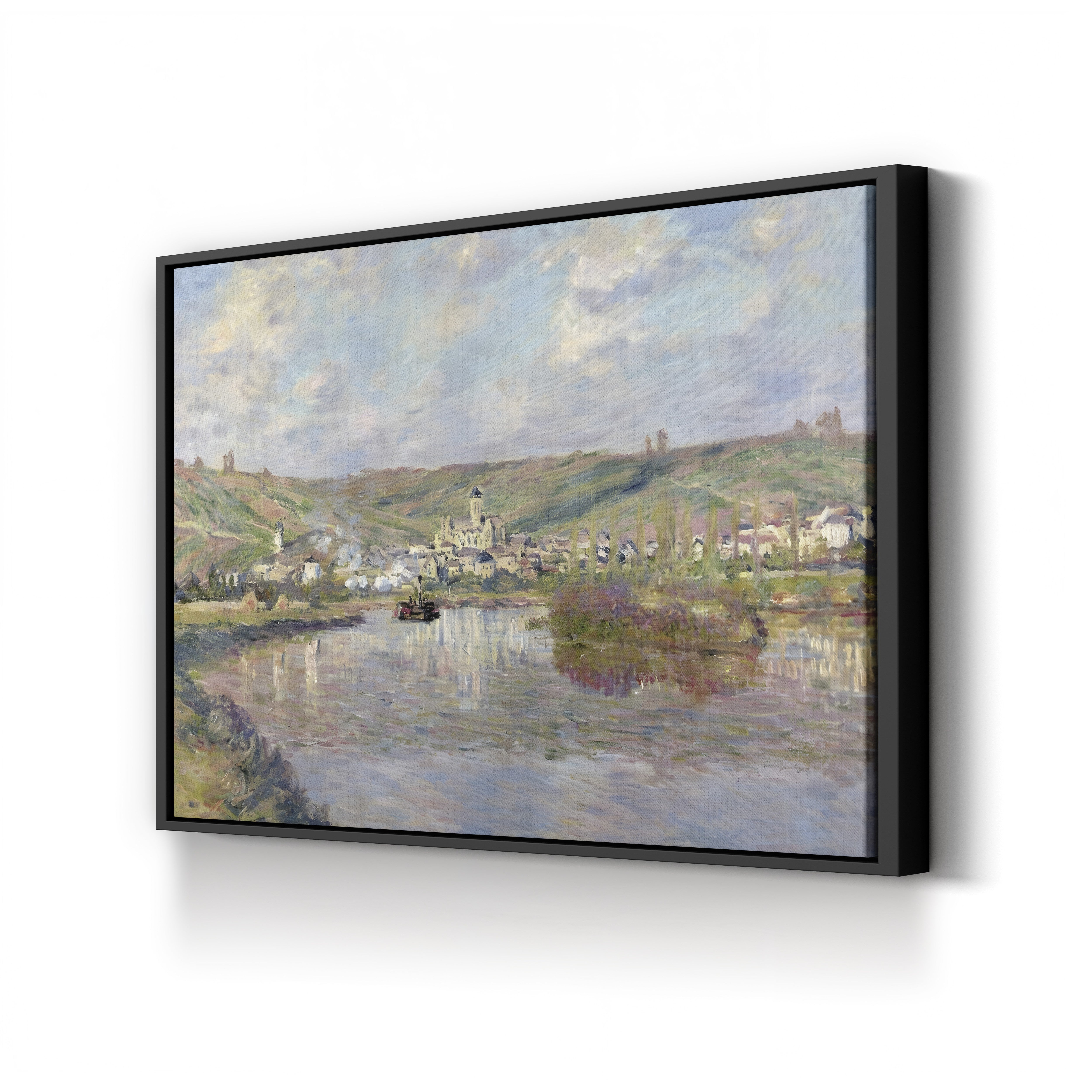Fin d'Après-Midi, Vétheuil, 1880 – Claude Monet Wall Art | Impressionist Landscape Canvas Print