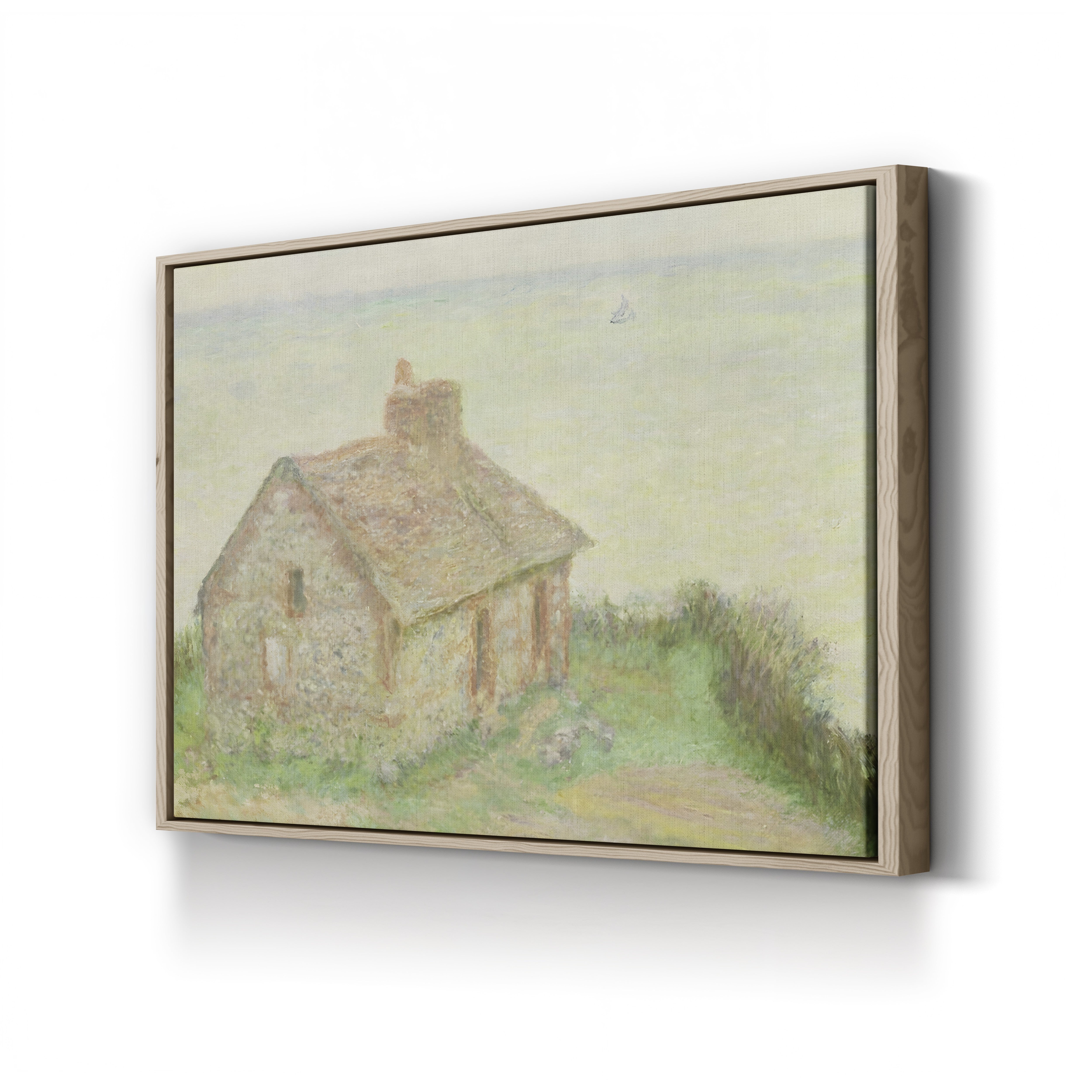 The Customs House, Pink Effect (La Maison du Douanier, effet rose), 1897 by Claude Monet