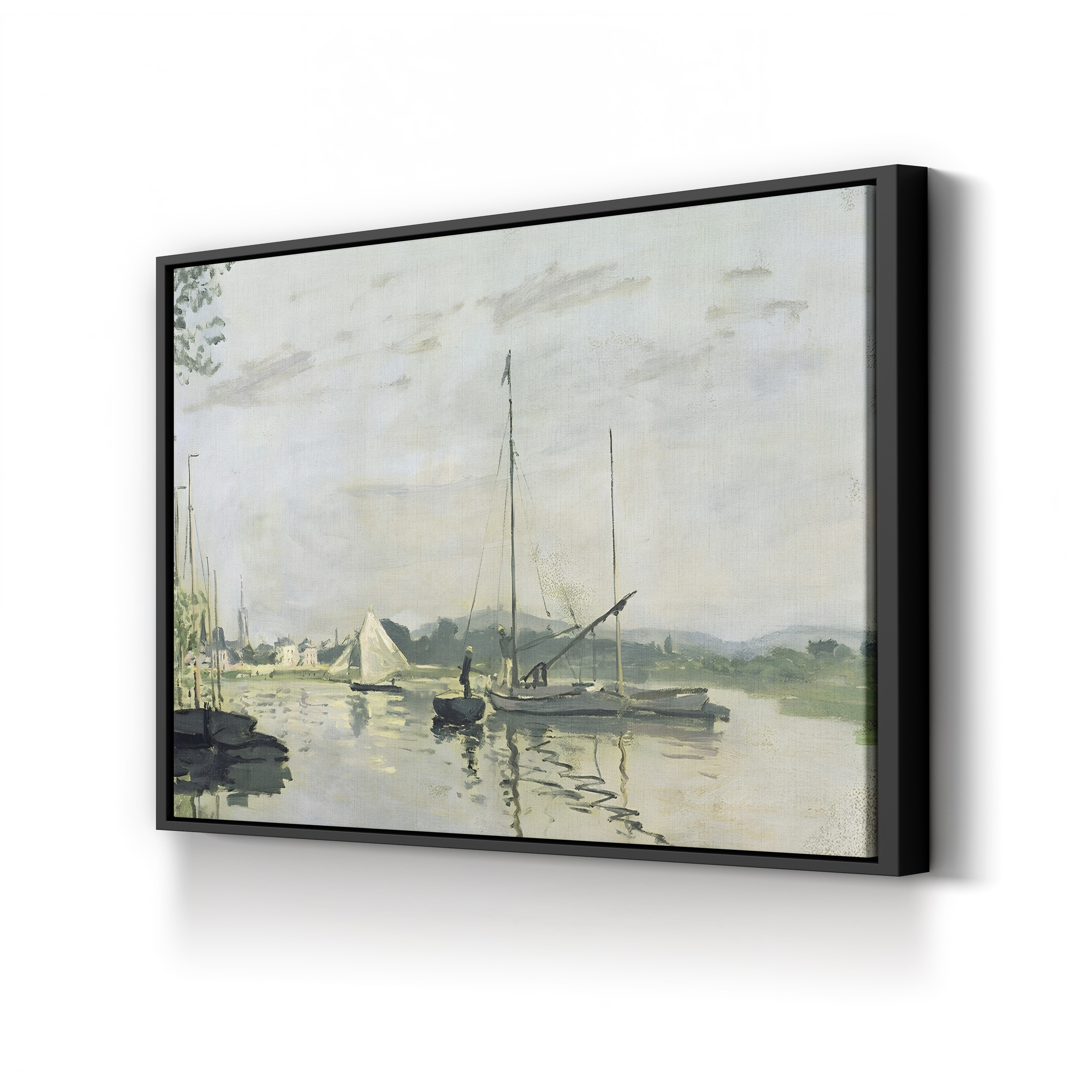 Argenteuil, 1872 – Claude Monet Wall Art | Early Impressionist Seine Landscape Canvas Print