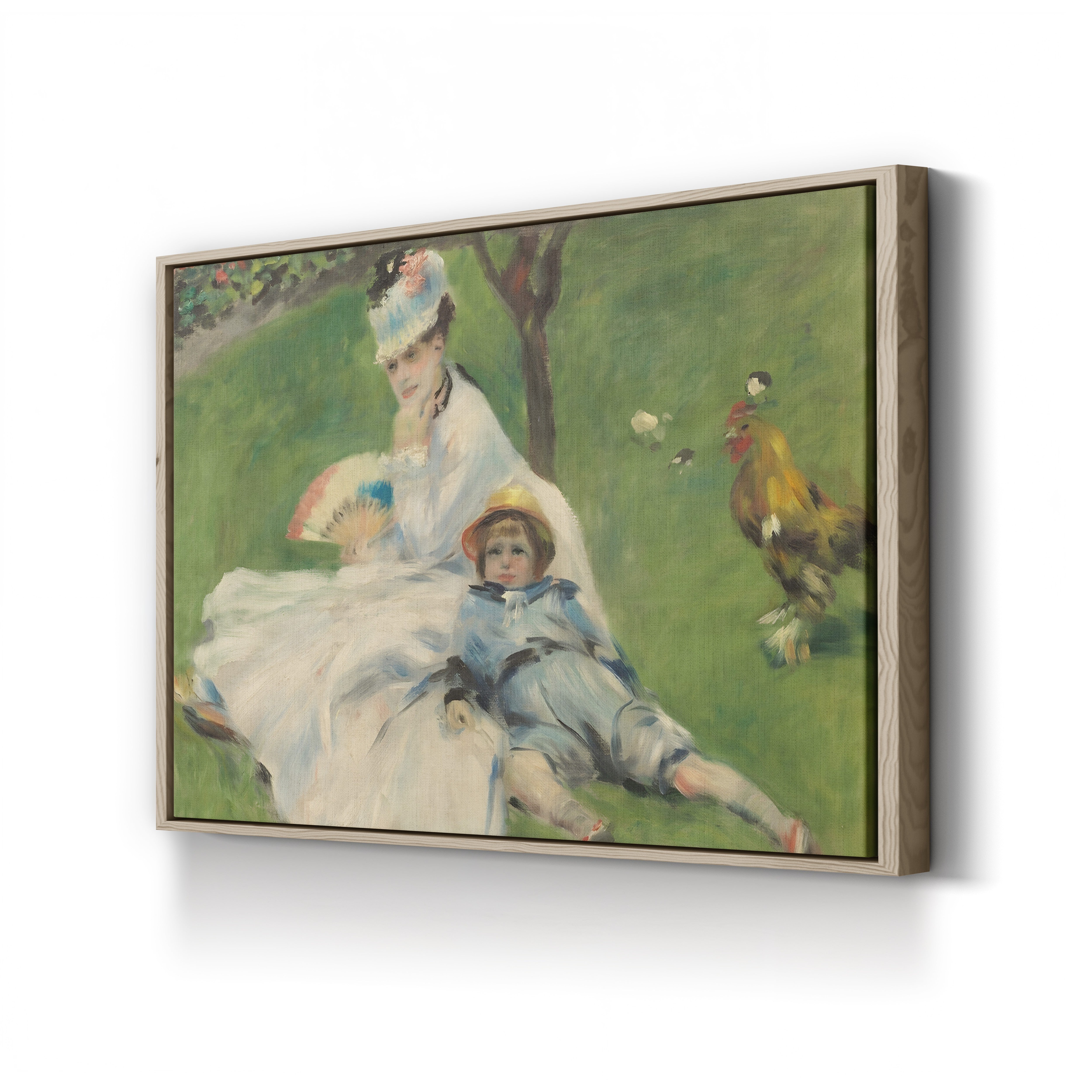 Madame Monet and Her Son, 1874 – Renoir Wall Art | Impressionist