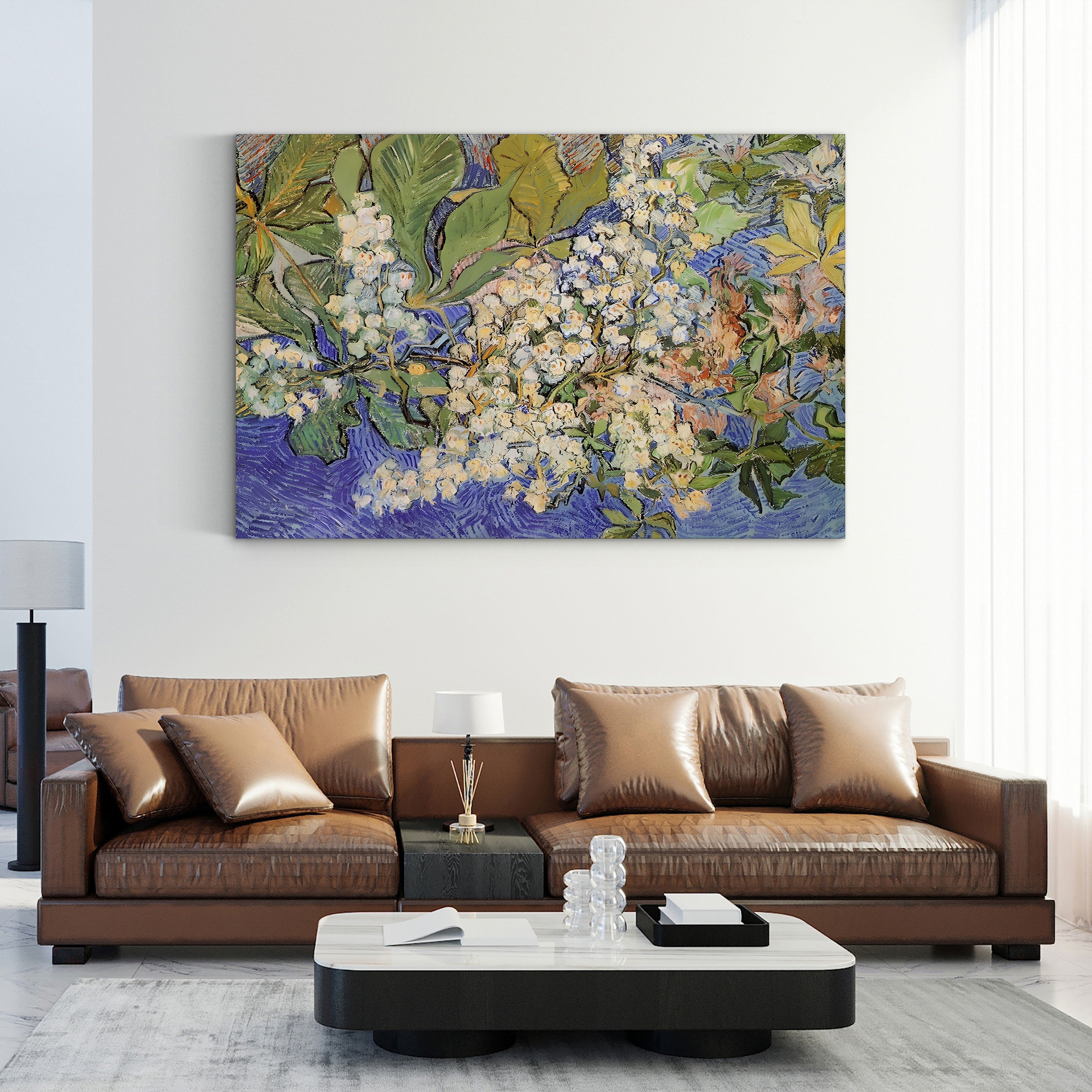 Blossoming Chestnut Branches, 1890 – Vincent van Gogh Wall Art | Post-Impressionist Floral Canvas Print